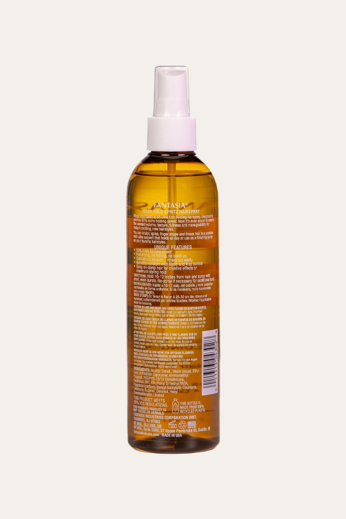 Fantasia Liquid Mousse Spritz Hair Spray Mega Hold 10 Oz
