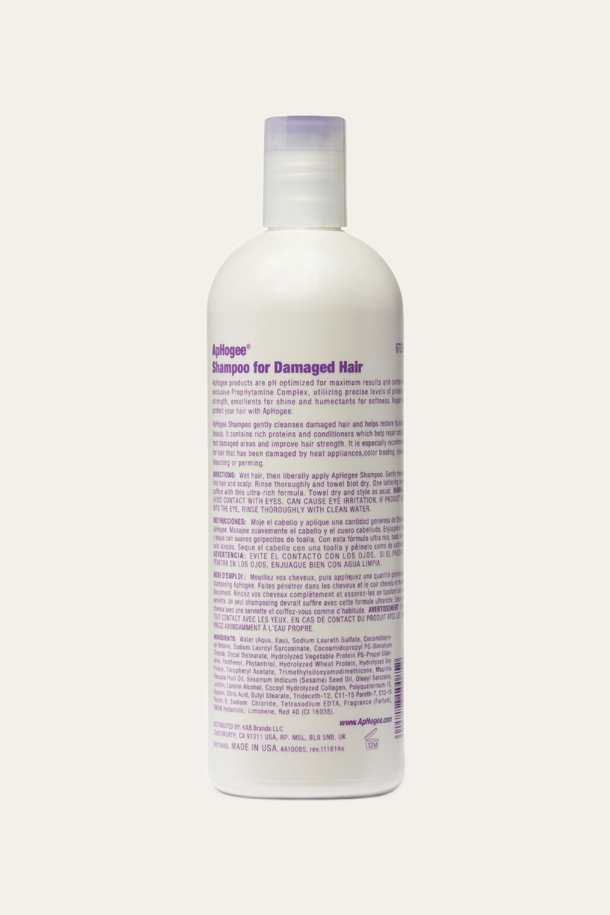 Aphogee Replenishing Repair Shampoo for Dry Damaged Hair 16 Oz