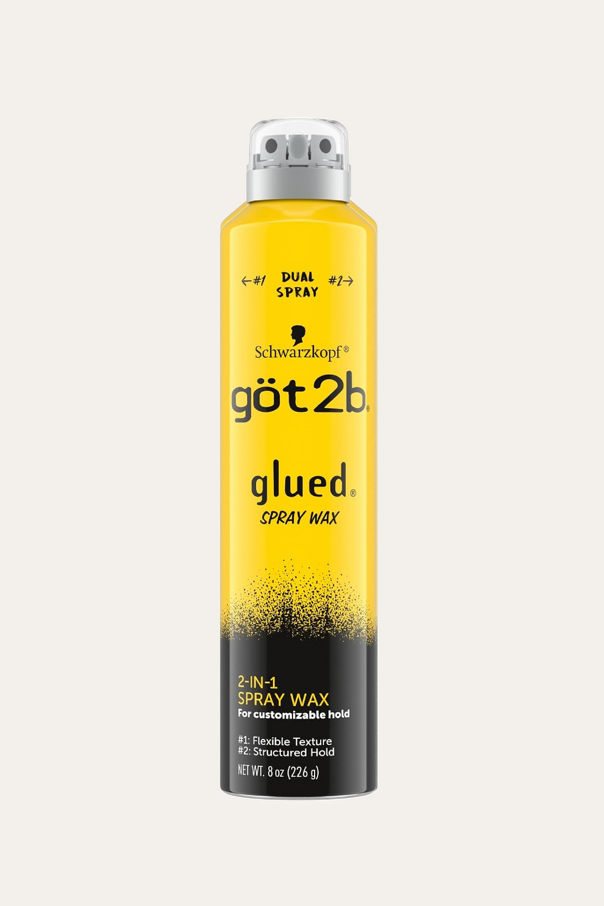 Got2B Glued Spray Wax, 2-in-1 Dual hold 8 Oz