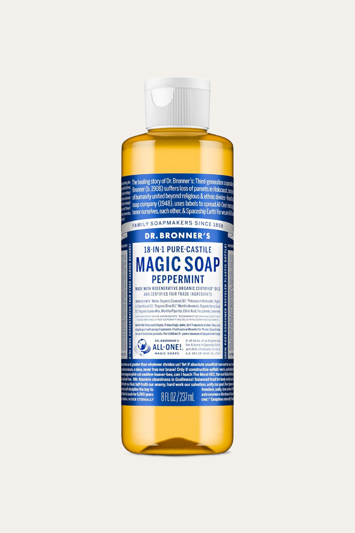 Dr. Bronner's Peppermint Pure-Castile Liquid Soap