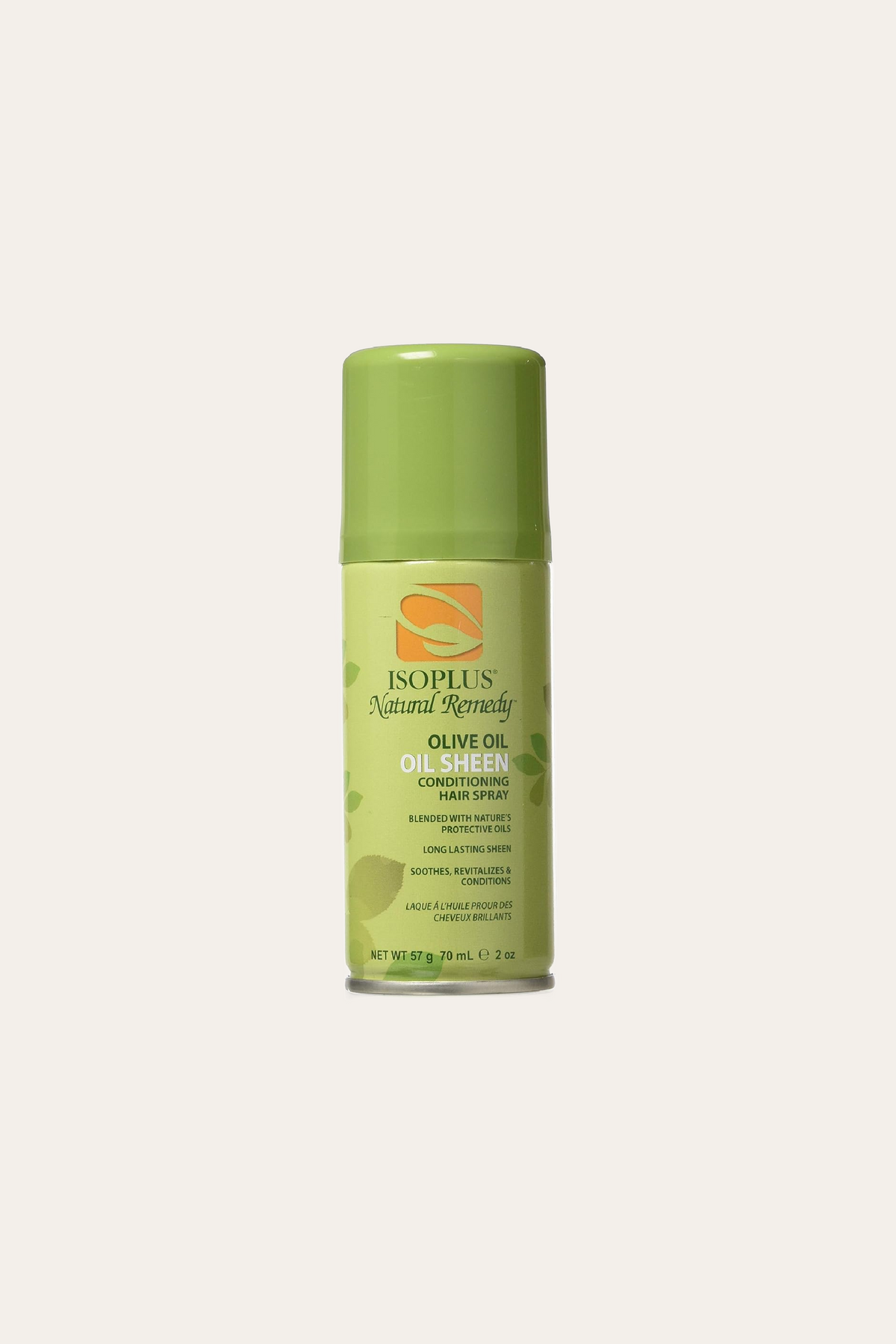 Isoplus Natural Remedy Olive Oil Sheen Conditioning Hair Spray 2 Oz