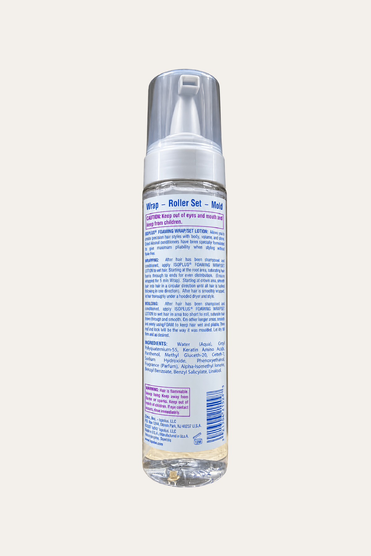 Isoplus Foaming Wrap/Set Lotion, Firm Hold 8.5 Oz