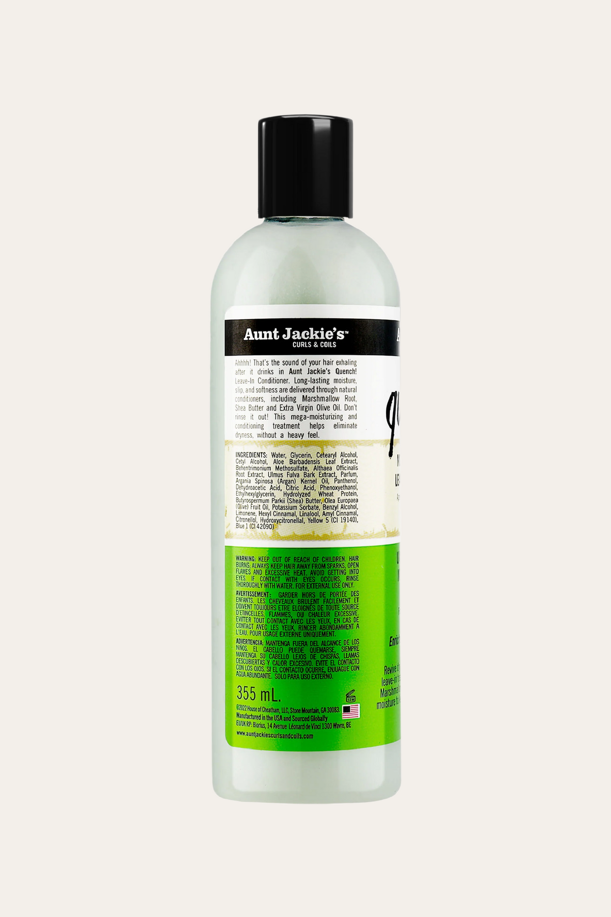 Aunt Jackies Quench Moisture Intensive Leave In Conditioner 12 Oz