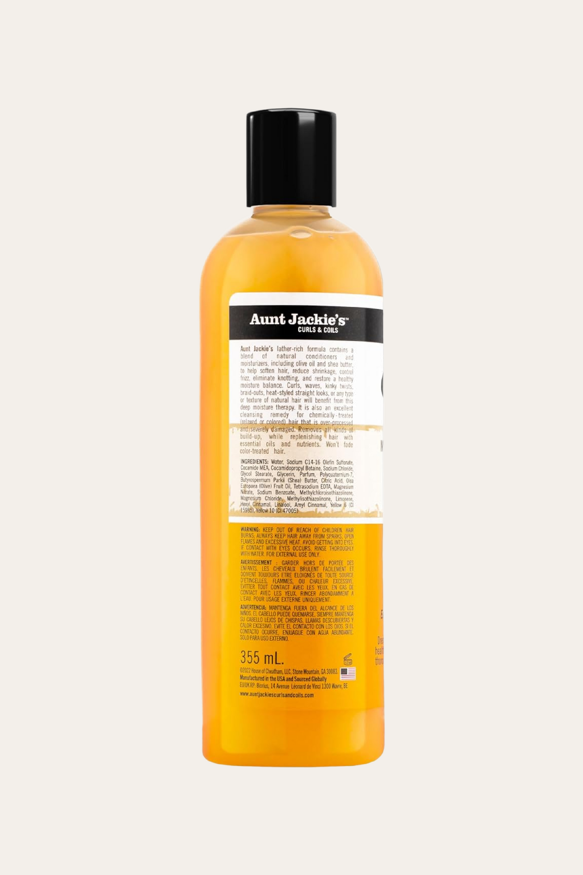 Aunt Jackie's Oh So Clean! Moisturizing & Softening Shampoo 12 Oz