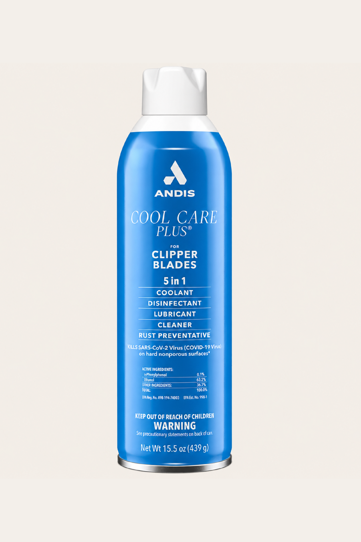 Andis 12750 Cool Care Plus 5-in-1 Clipper Spray 15.5 Oz