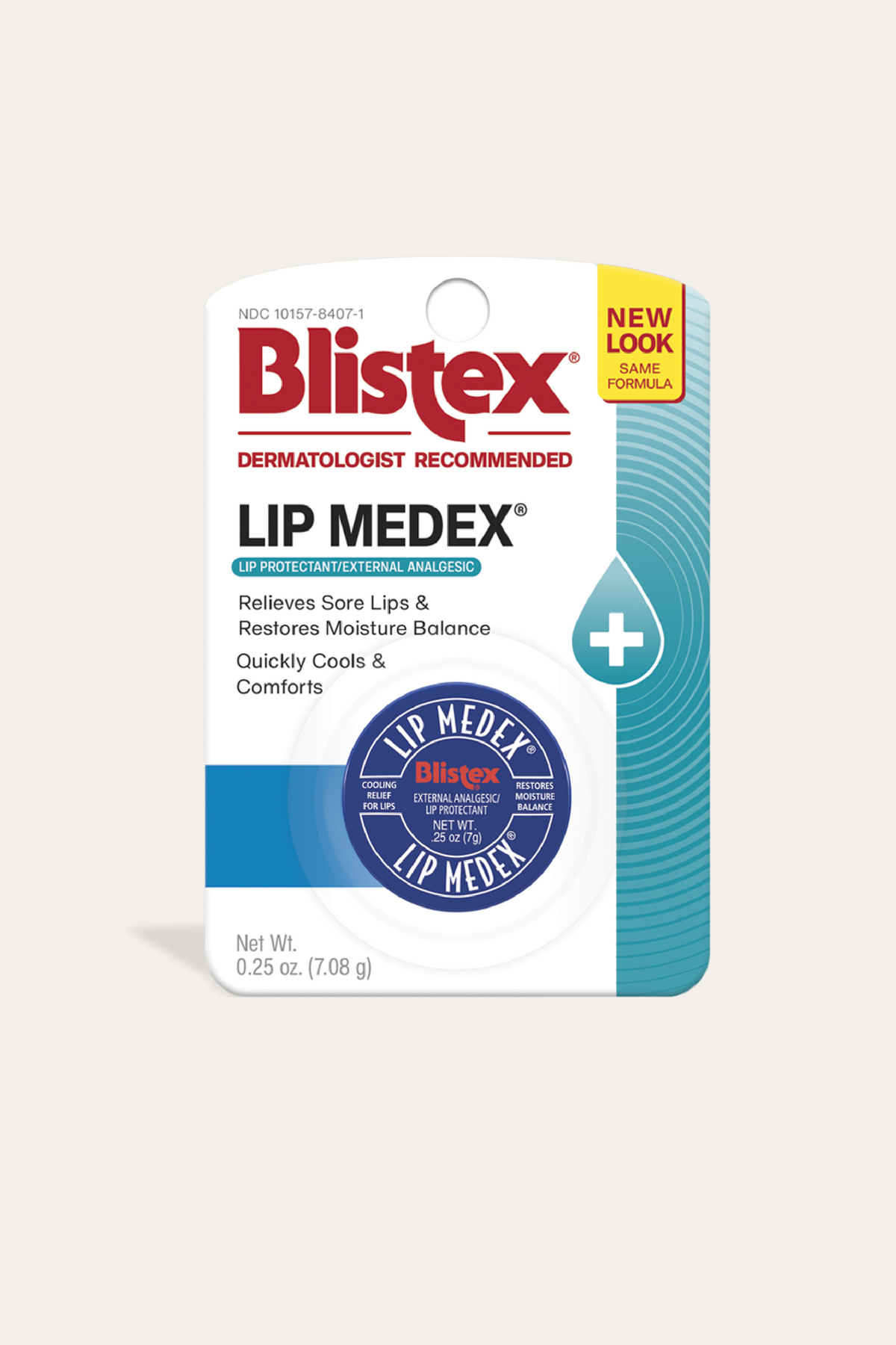 Blistex Lip Medex Cooling Relief for Sore Lips 25 Oz Each (12 Jars)