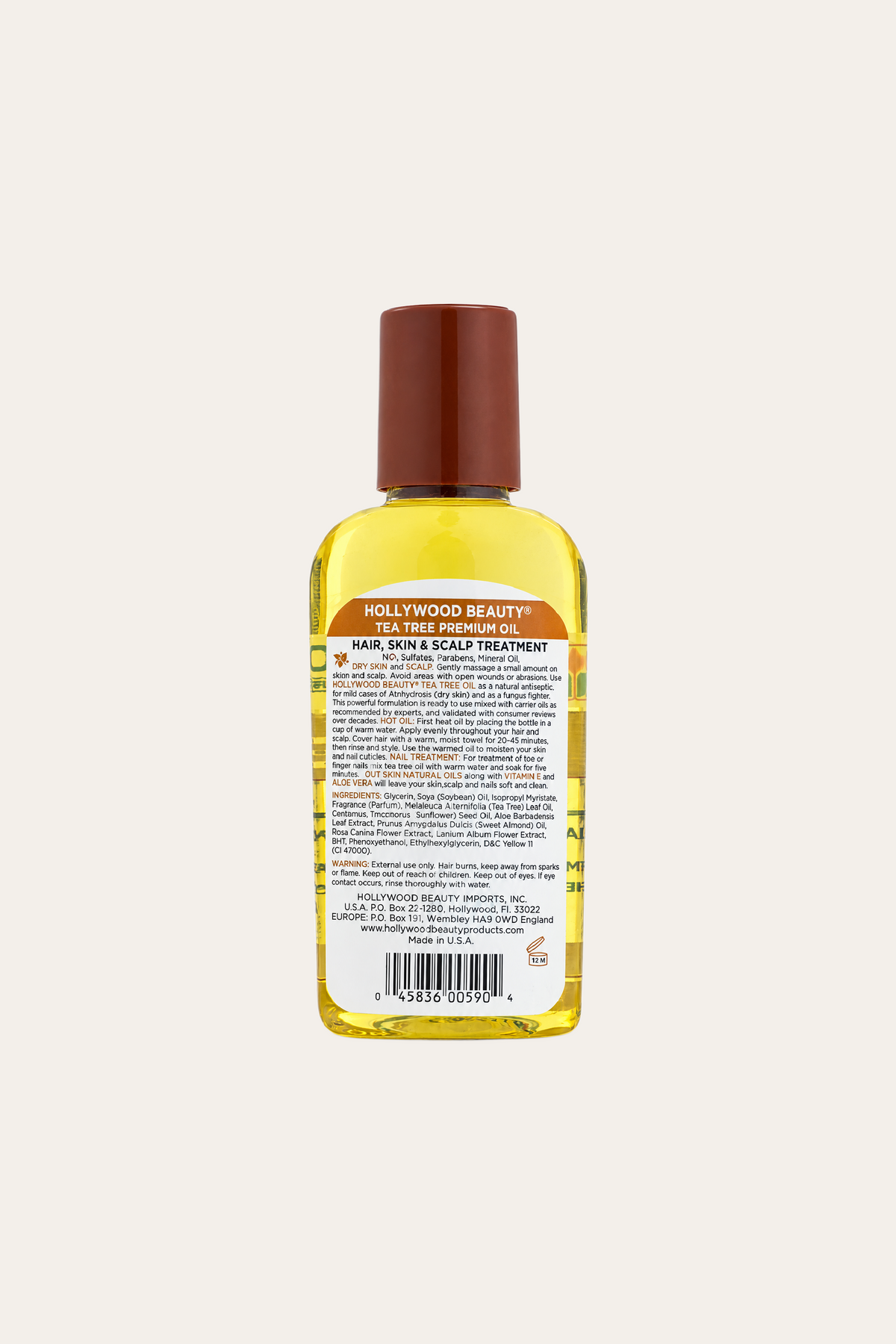 Hollywood Beauty Tea Tree Oil Skin & Scalp Treatment, 2 Oz