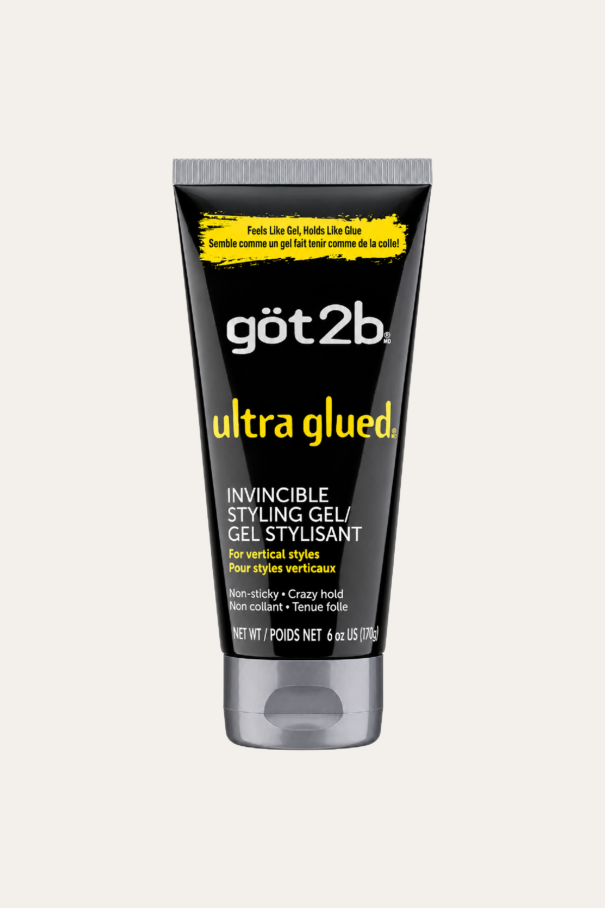 Got2b Ultra Glued Invincible Gel, Extreme Hold Hair Gel, 6 oz
