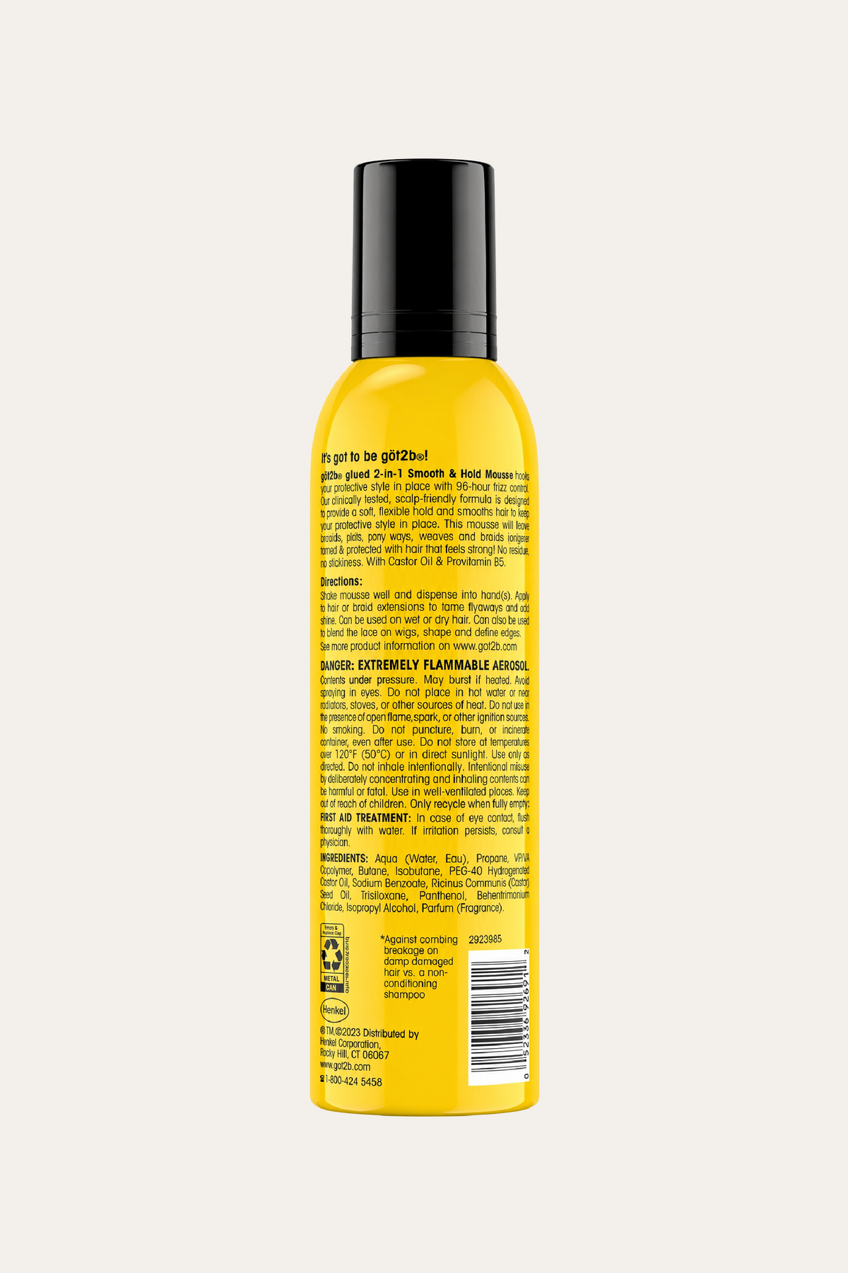 Got2B Glued 2 in 1 Smooth And Hold  Mousse 8 Oz