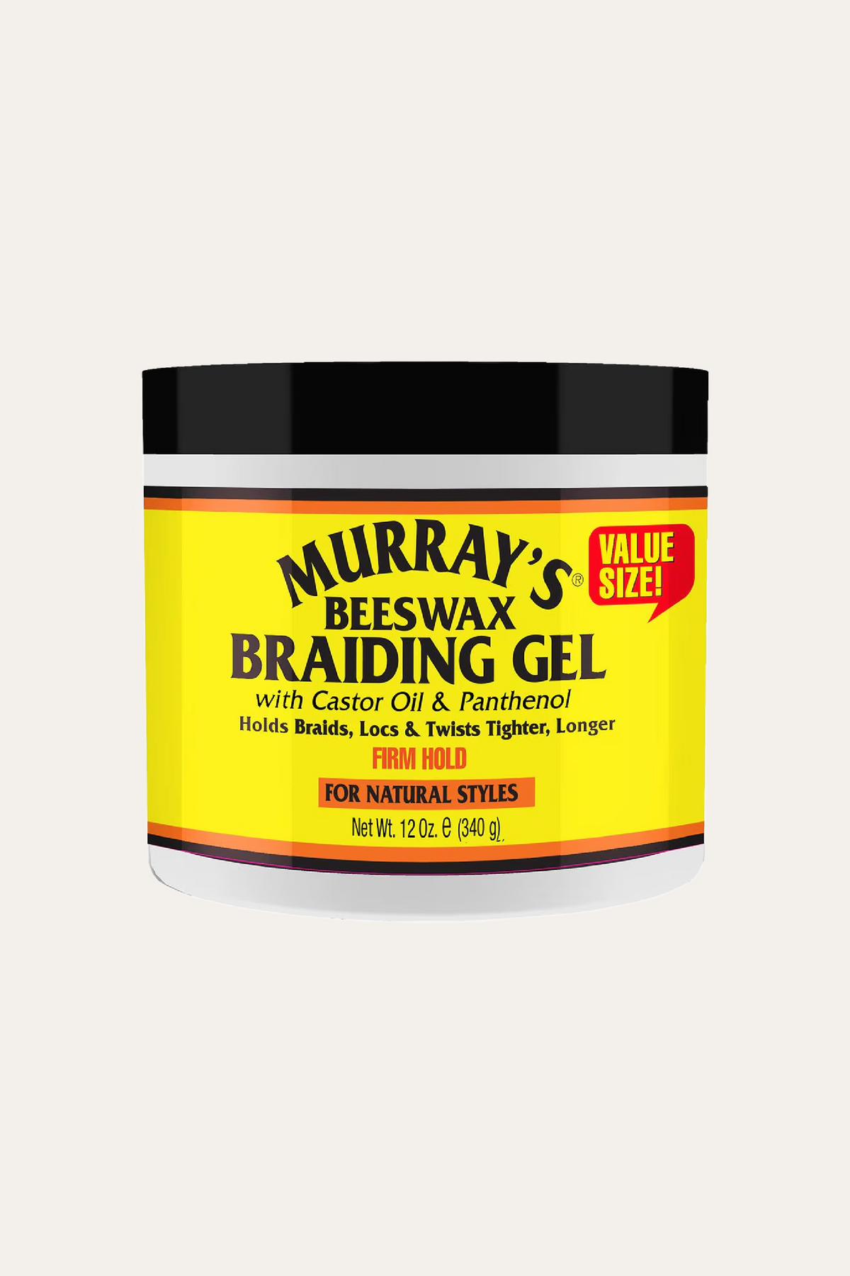 Murray's Beeswax Braiding Gel Firm Hold 12 Oz