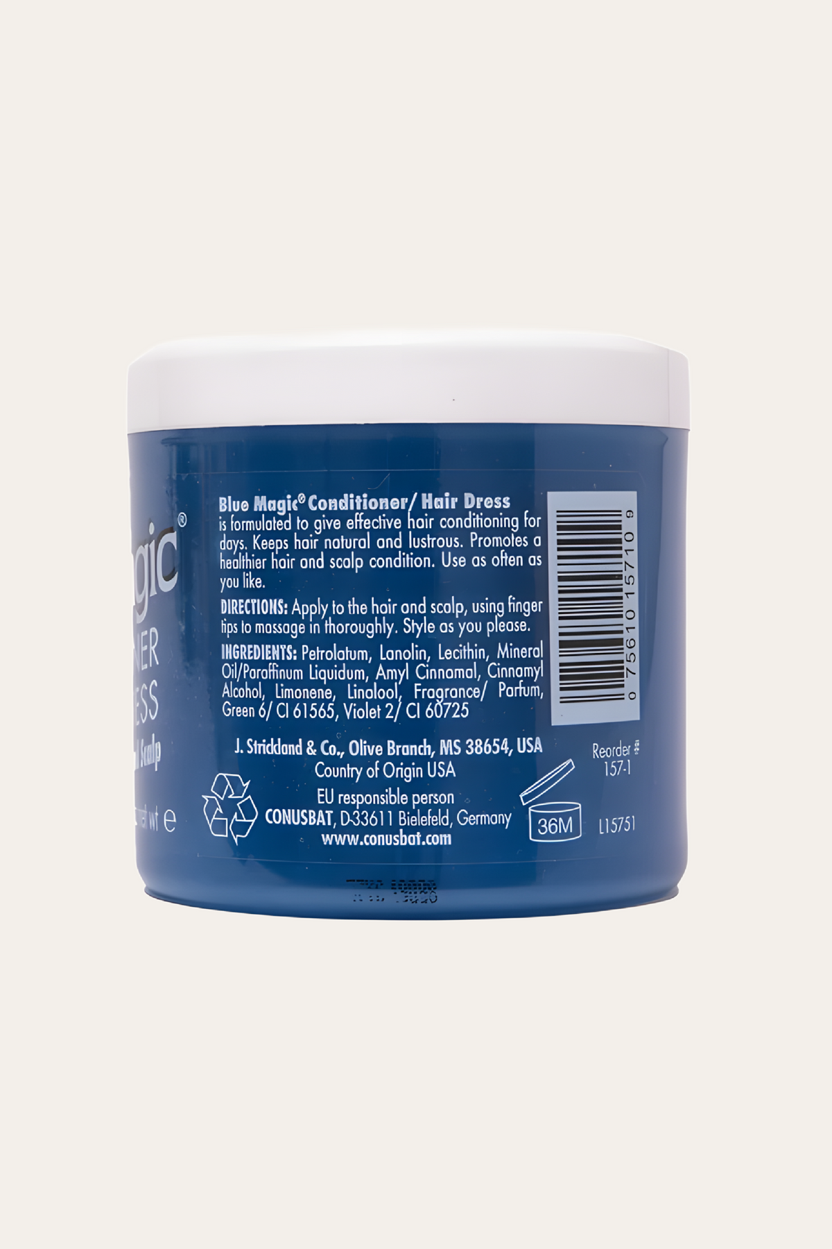 Blue Magic Original Nourishing Conditioner Hair Dress 12 Oz