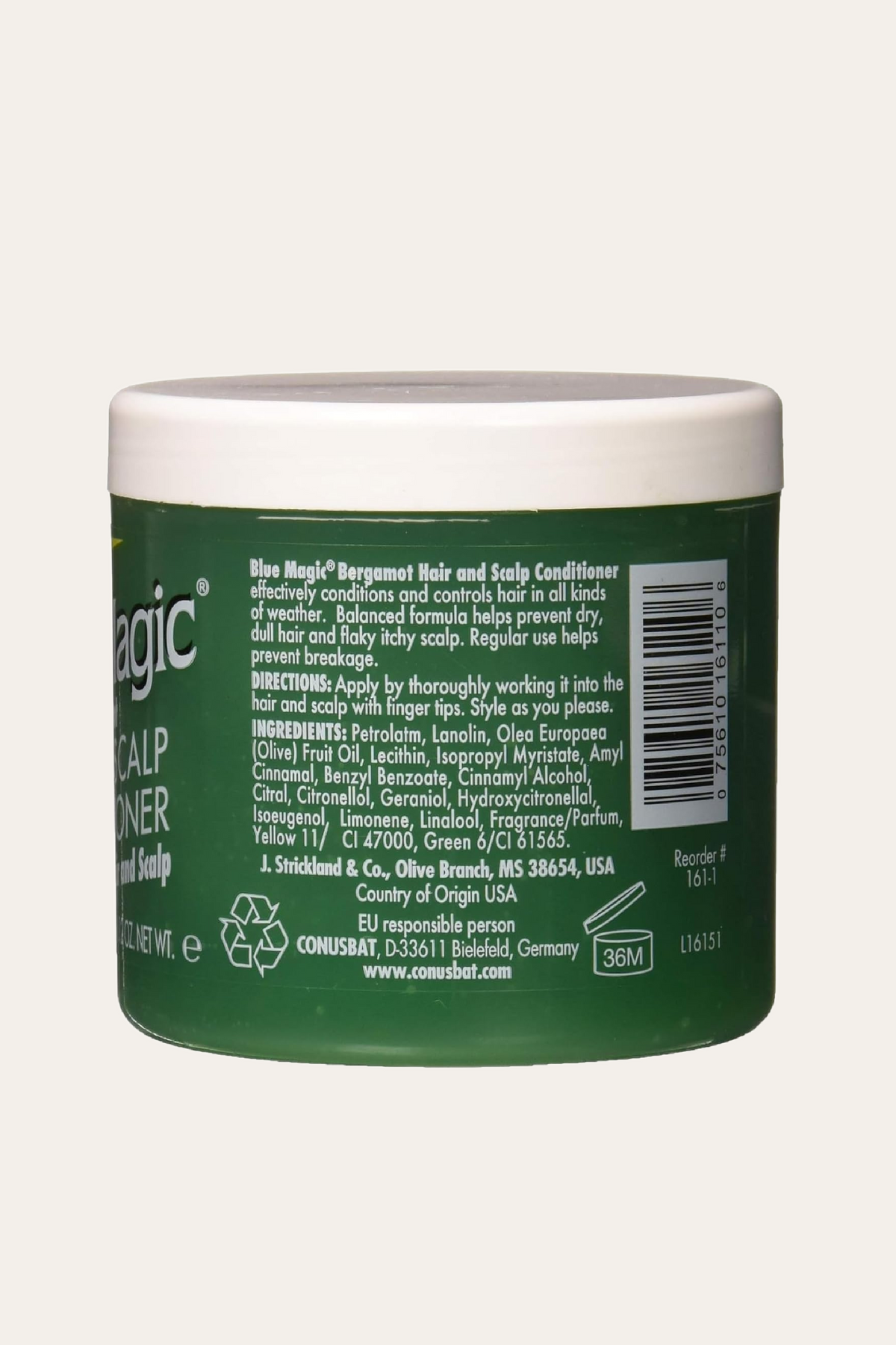 Blue Magic Conditioner Hair & Scalp Bergamot 12 Oz