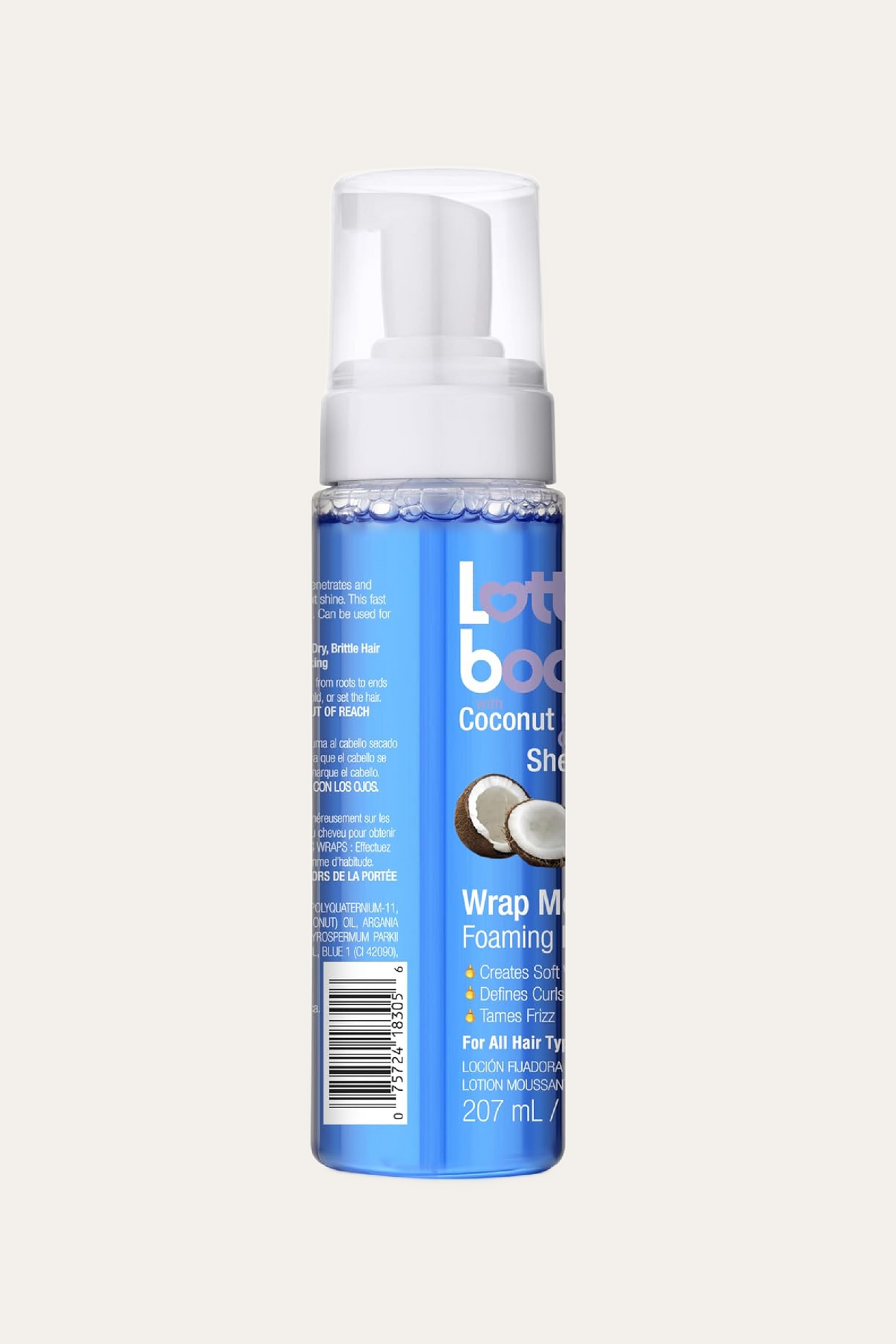 Lottabody Coconut & Shea Wrap Me Foaming Mousse, 7 Oz