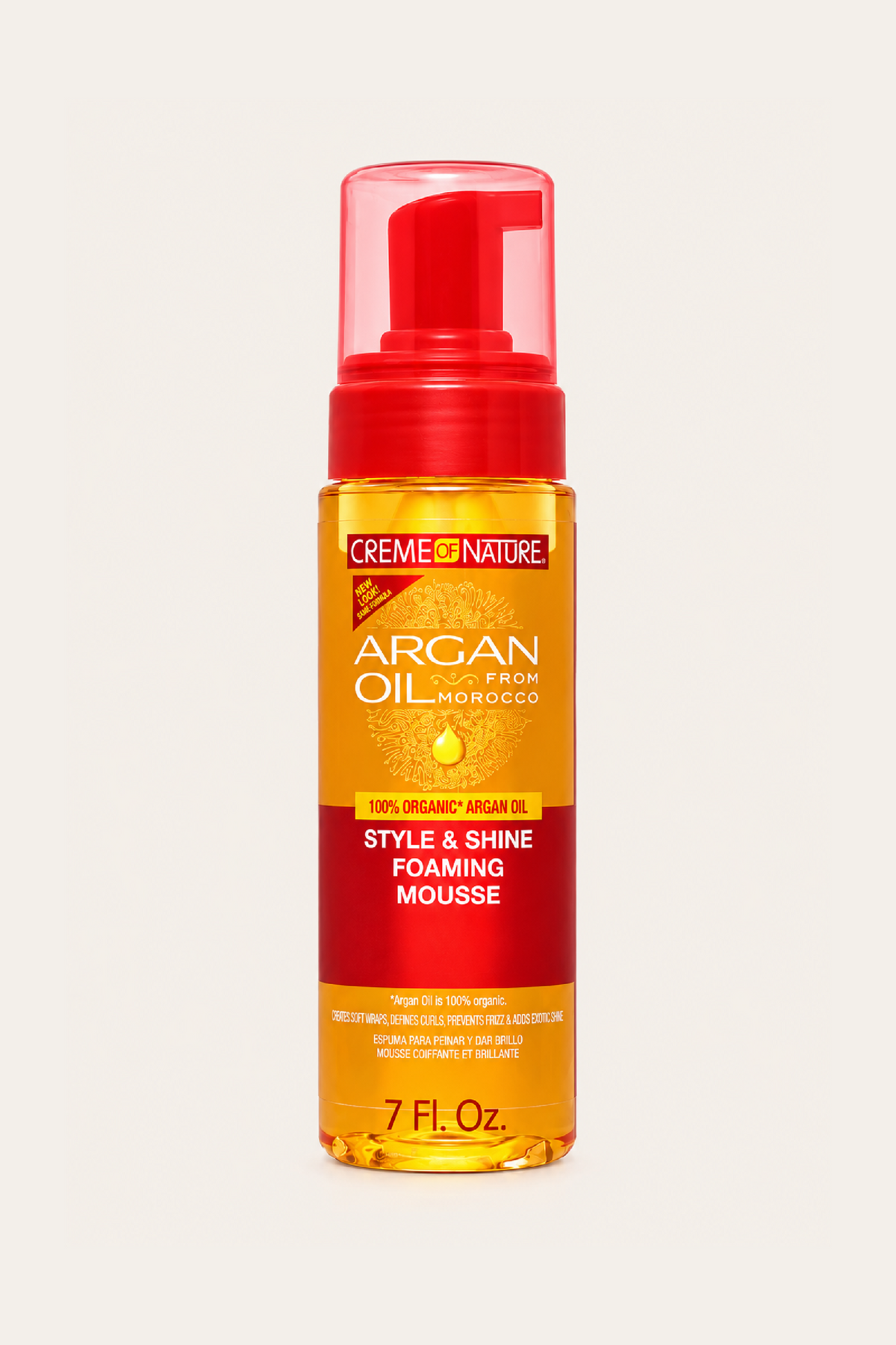 Creme of Nature Argan Oil Style and Shine Foaming Mousse 7 Oz