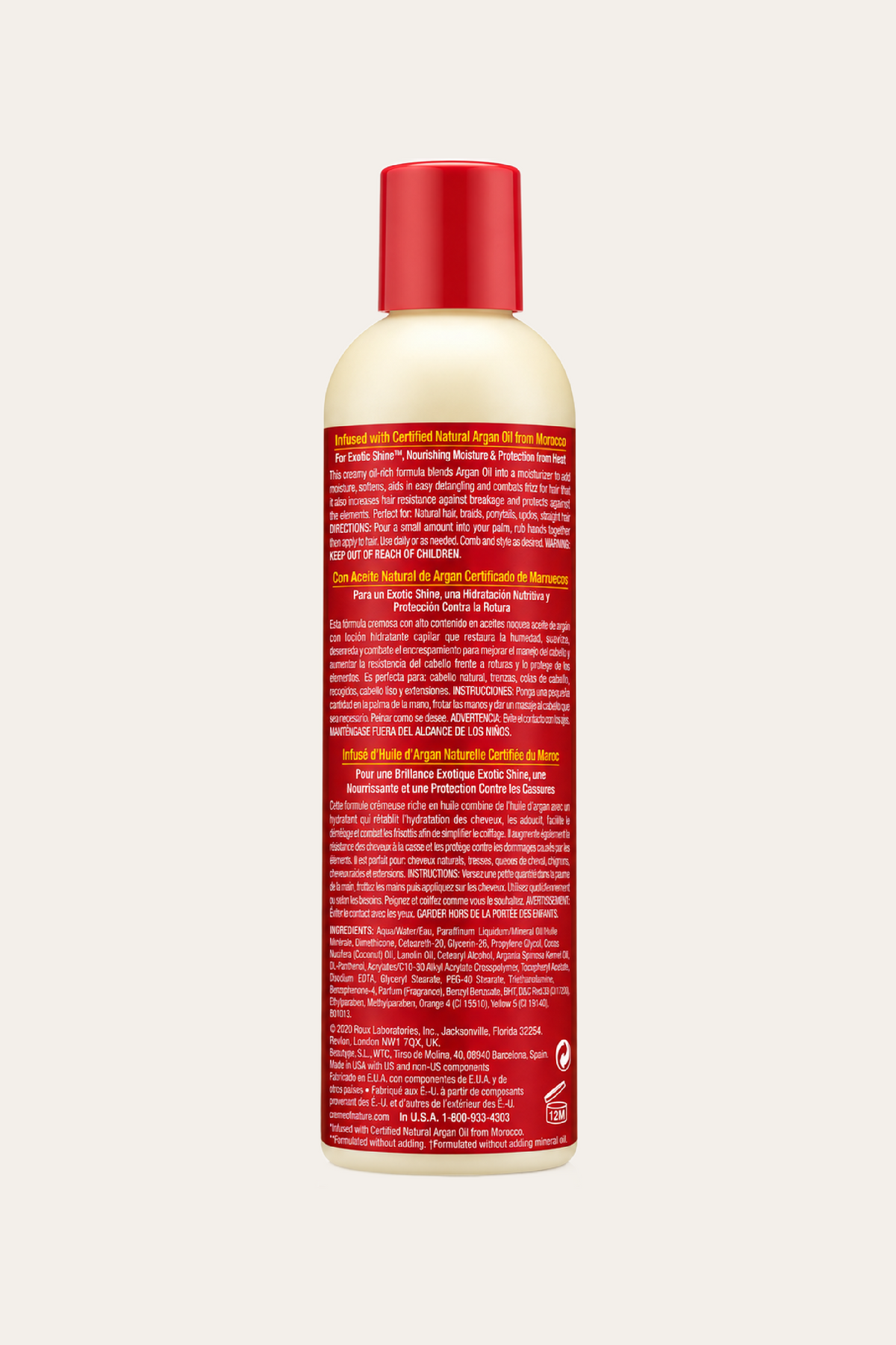 Creme of Nature Argan Oil From Morocco Creamy Oil Moisturizing Hair Lotion 8.45 Oz