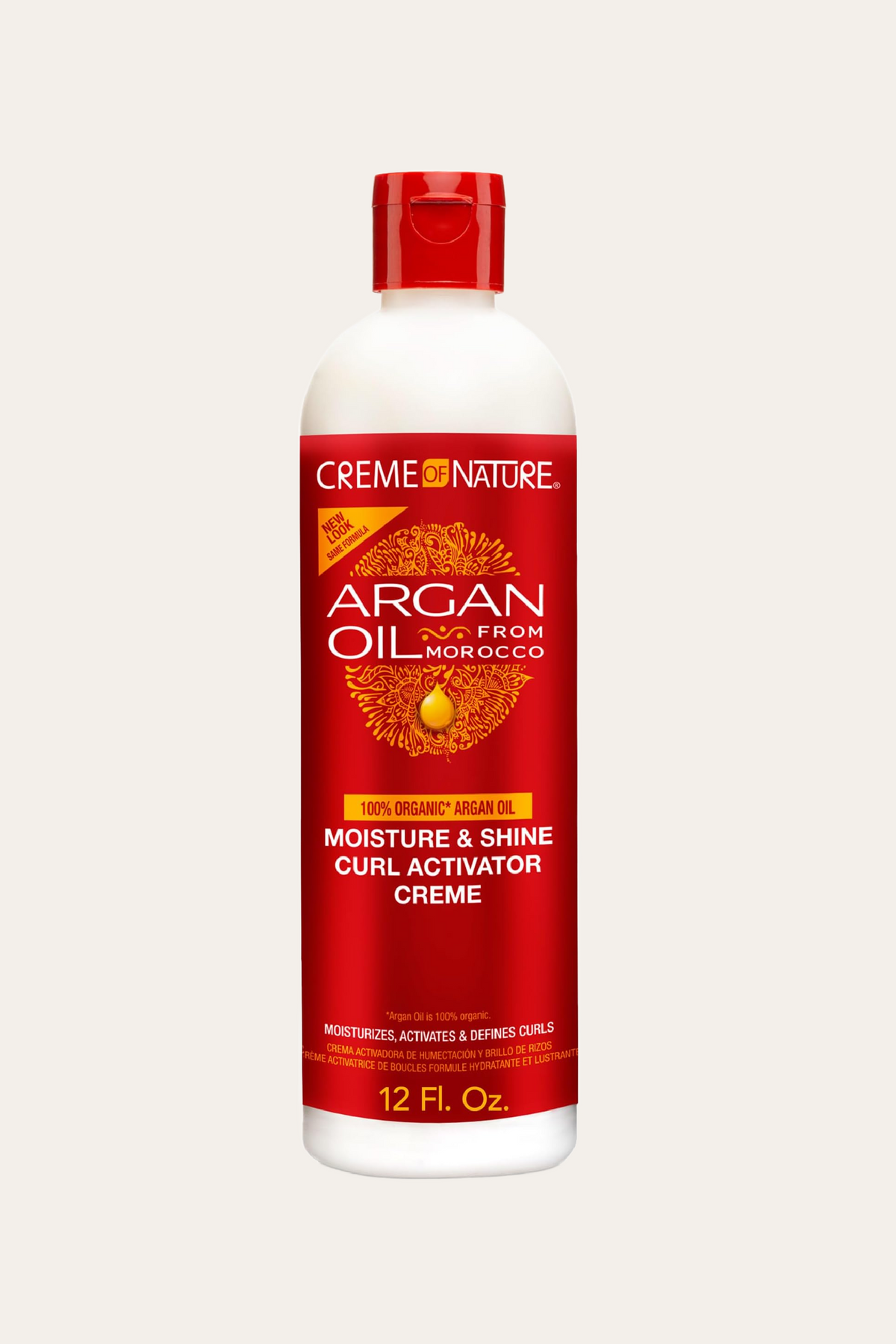 Creme of Nature Argan oil  Moisture & Shine Curl Activator Creme 12 Oz