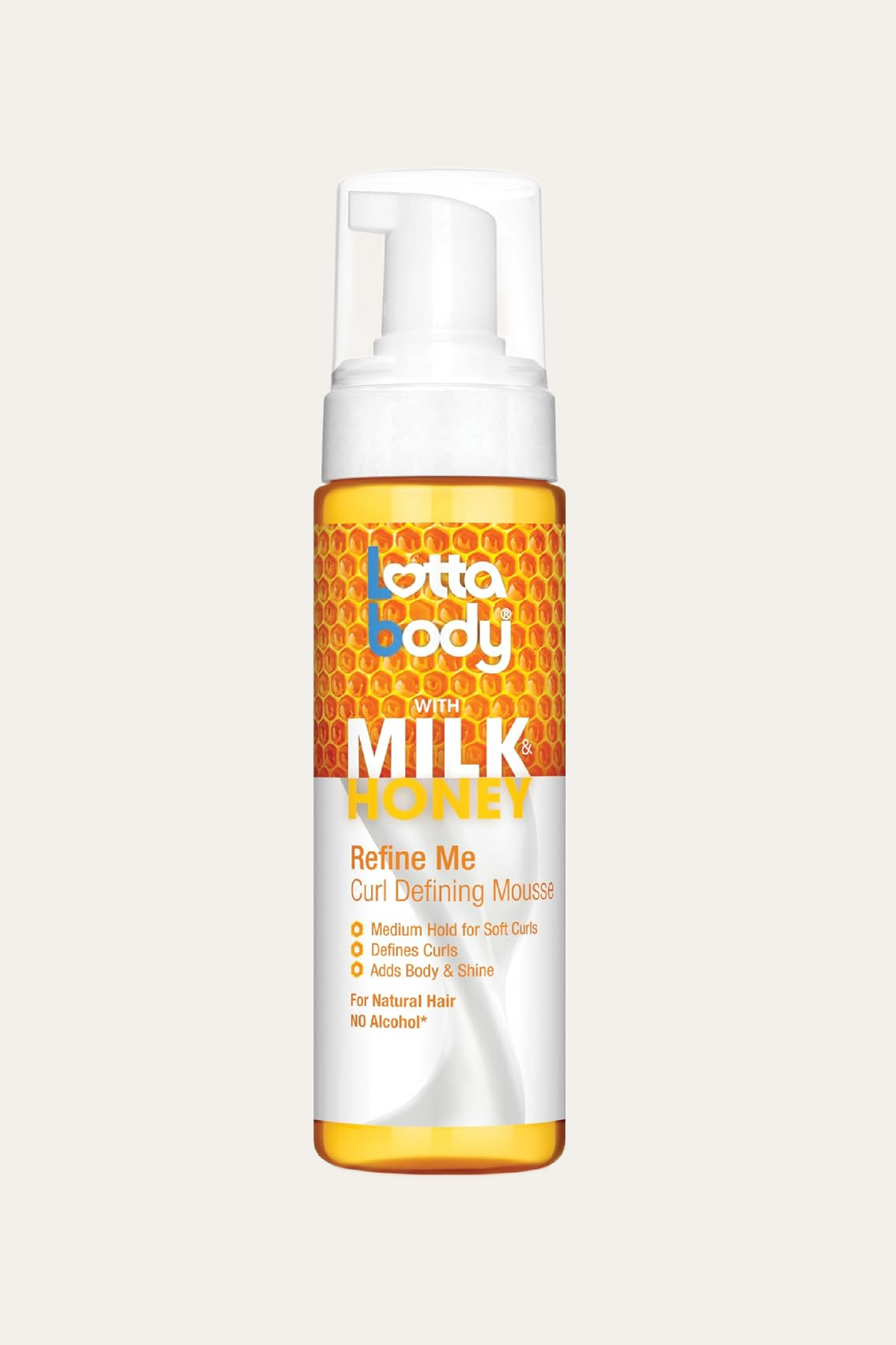 Lottabody Milk and Honey Refine Me Curl Defining Mousse, 7 Oz