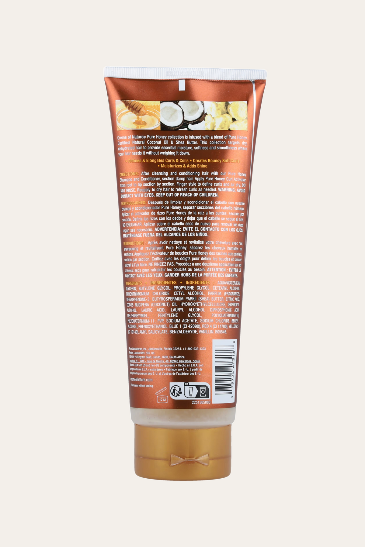 Creme of Nature Pure Honey Shrinkage Defense Curl Activator 10.5 Oz
