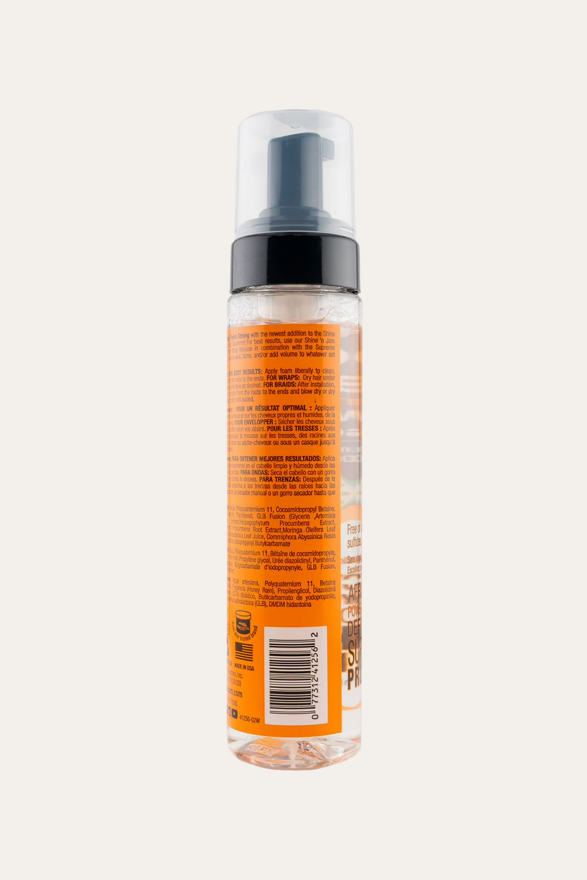 Ampro Shine 'n Jam Supreme Foam Wrap Mousse 8 Oz