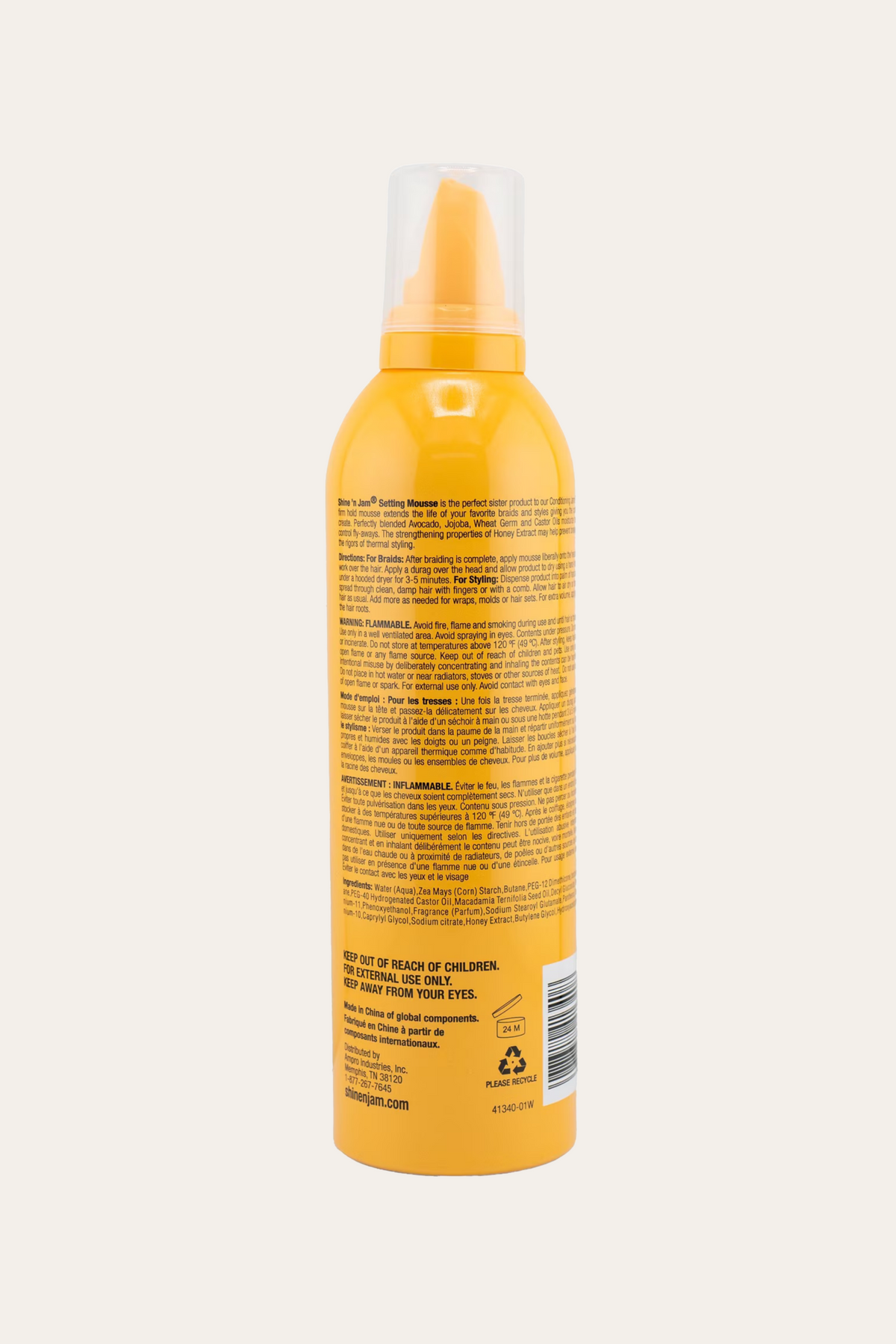 Ampro Shine 'n Jam Setting Mousse Extra Hold 12 Oz