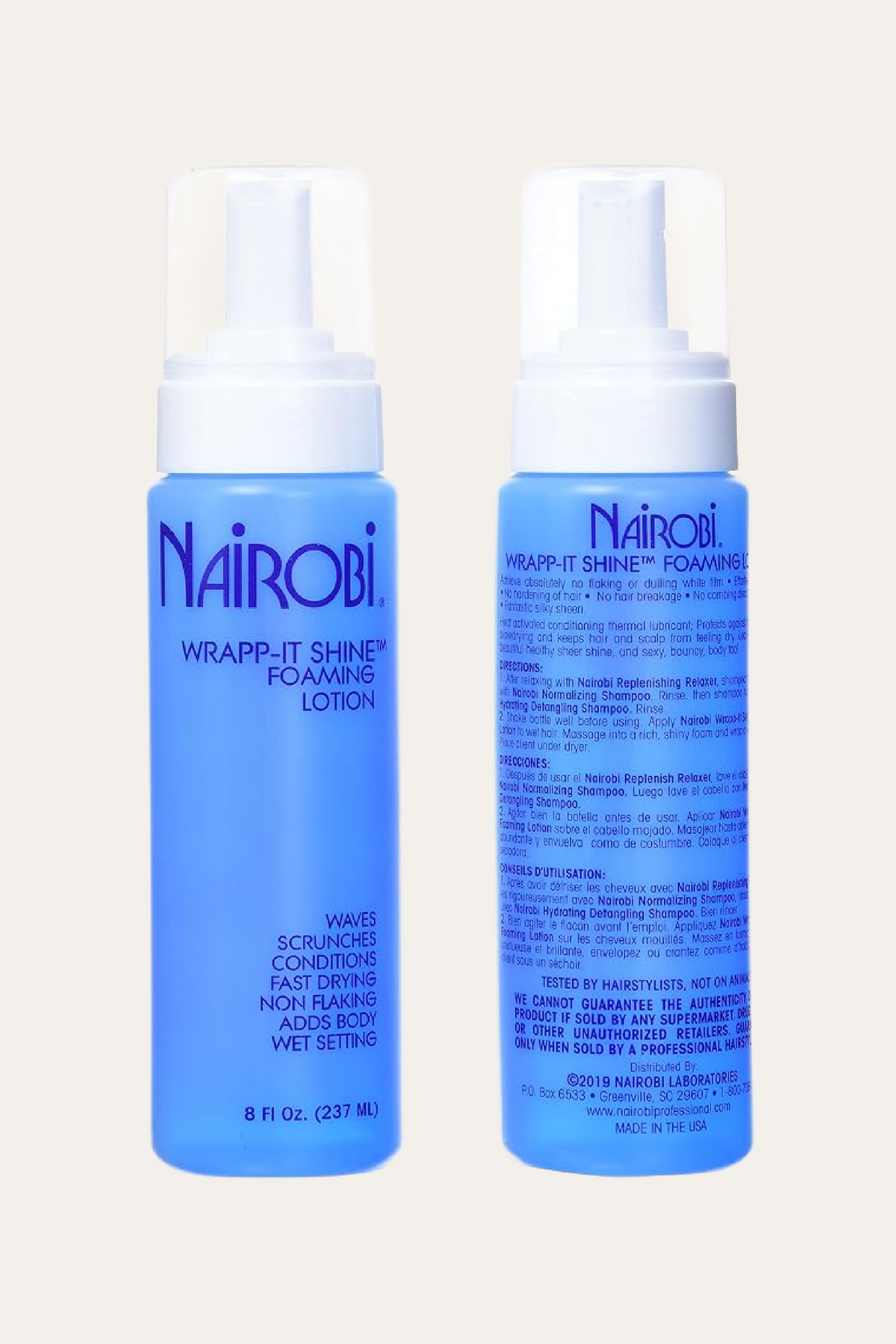 Nairobi Wrapp-It Shine Foaming Lotion - 8 Oz