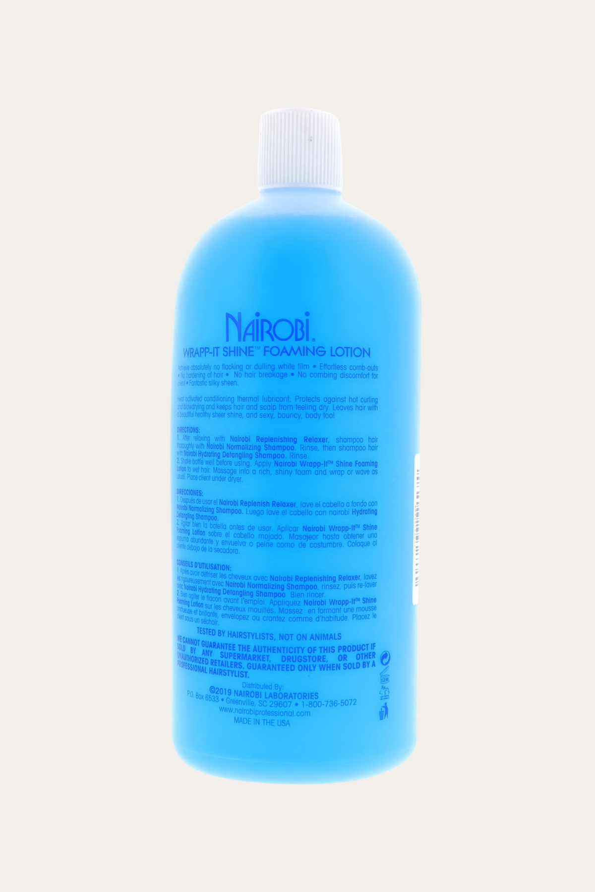 Nairobi Wrapp-It Shine Foaming Lotion 32 Oz