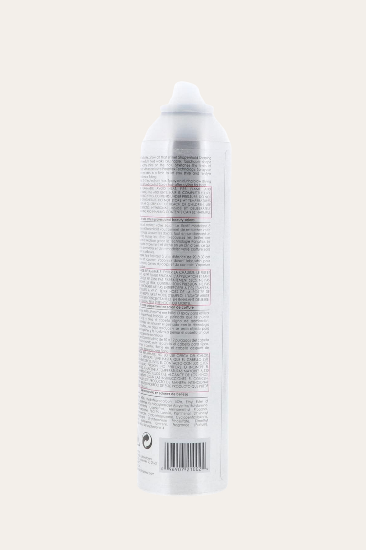 Nairobi Shape N Hold Flat Iron Hairspray 10 Oz