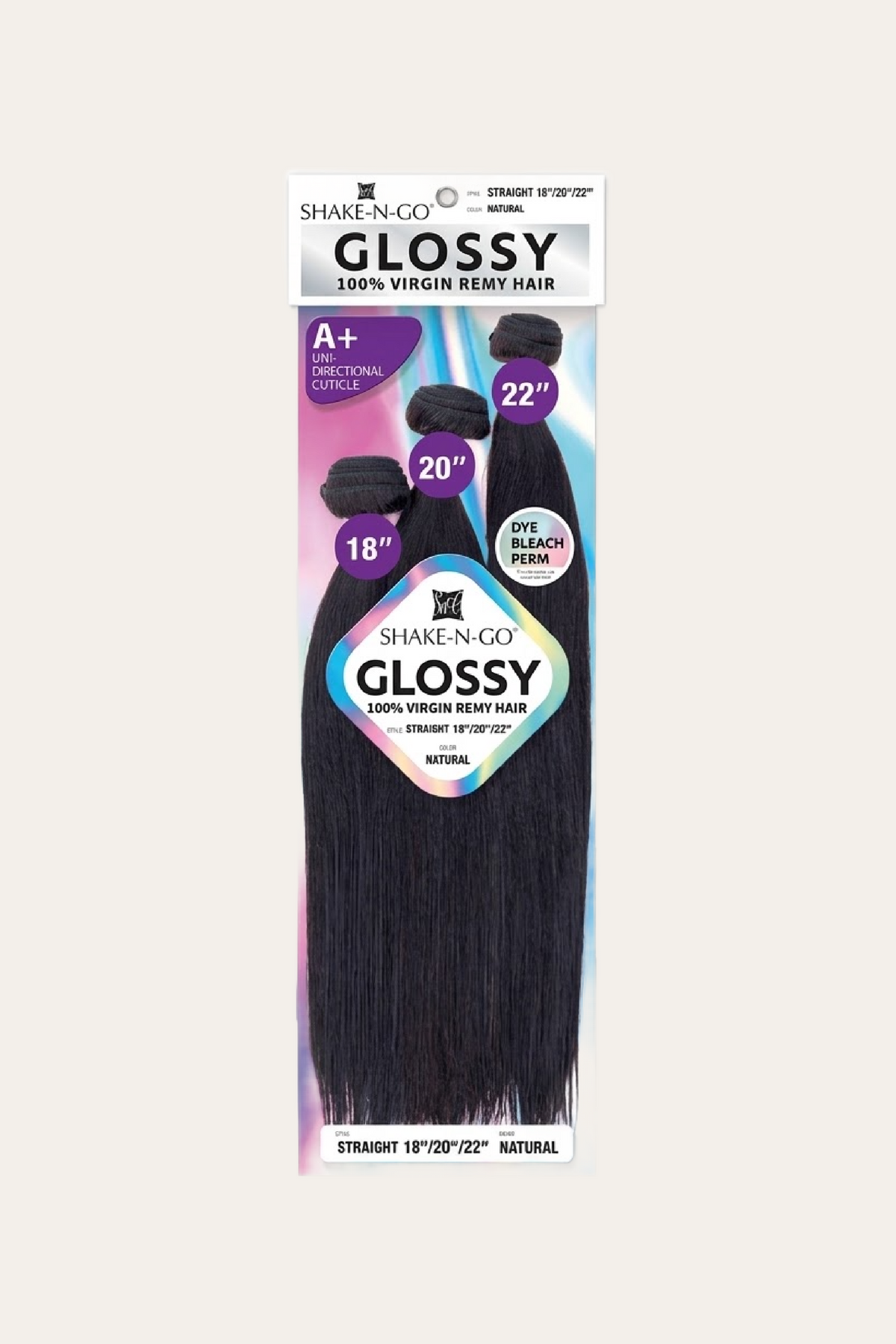 Shake-N-Go Glossy Virgin Remy Hair Multi Pack Straight