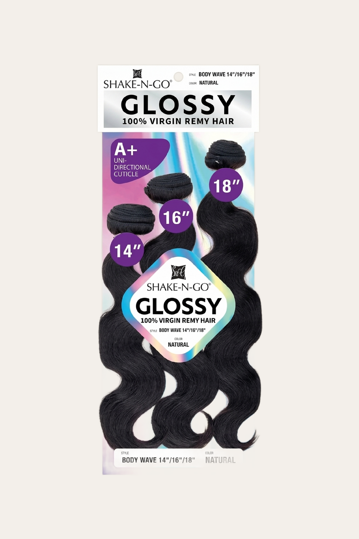 Shake-N-Go Glossy Virgin Remy Multi Pack Body Wave