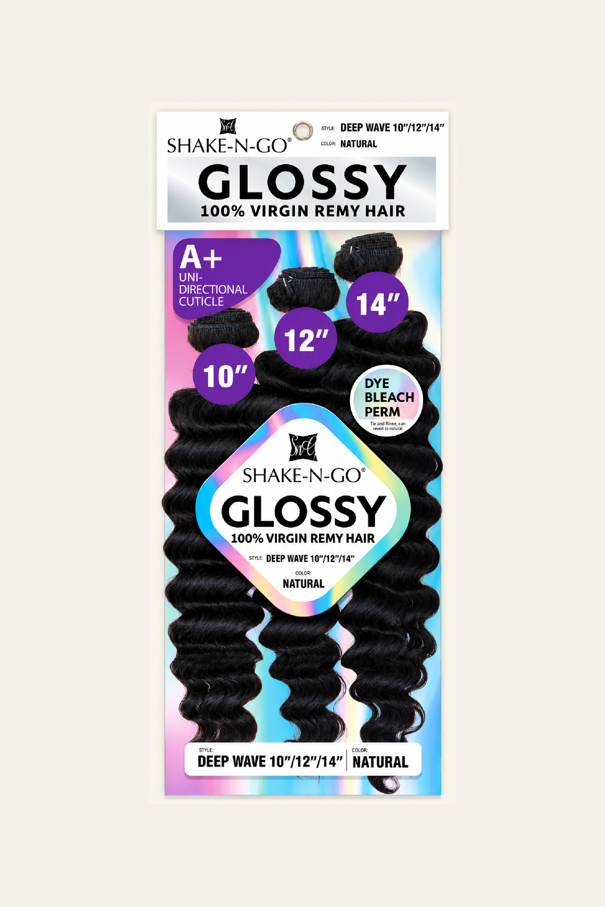 Shake-N-Go Glossy Virgin Remy Multi Pack Deep Wave