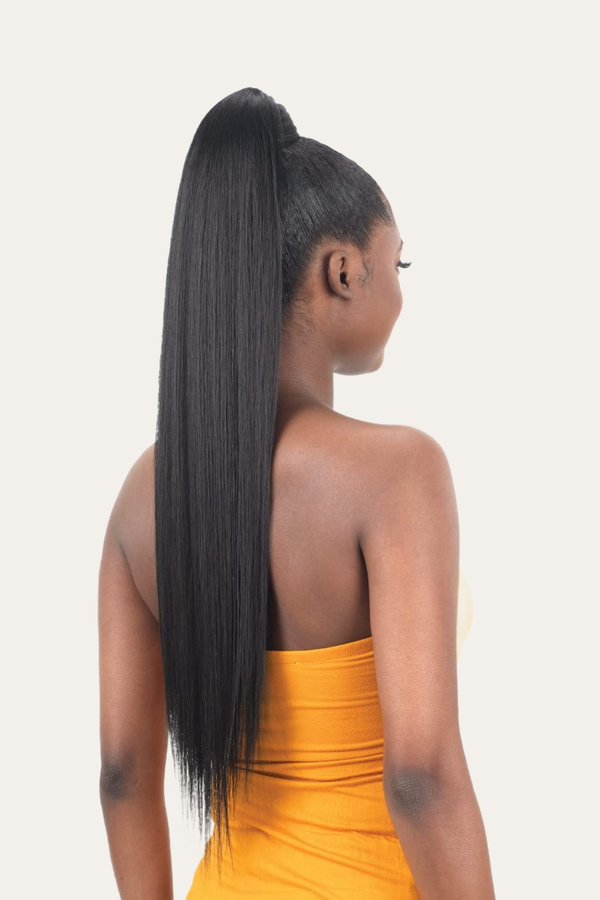 Shake N Go Milky Way Weave Organique Pony Pro Ponytail Sleek Straight (1B)