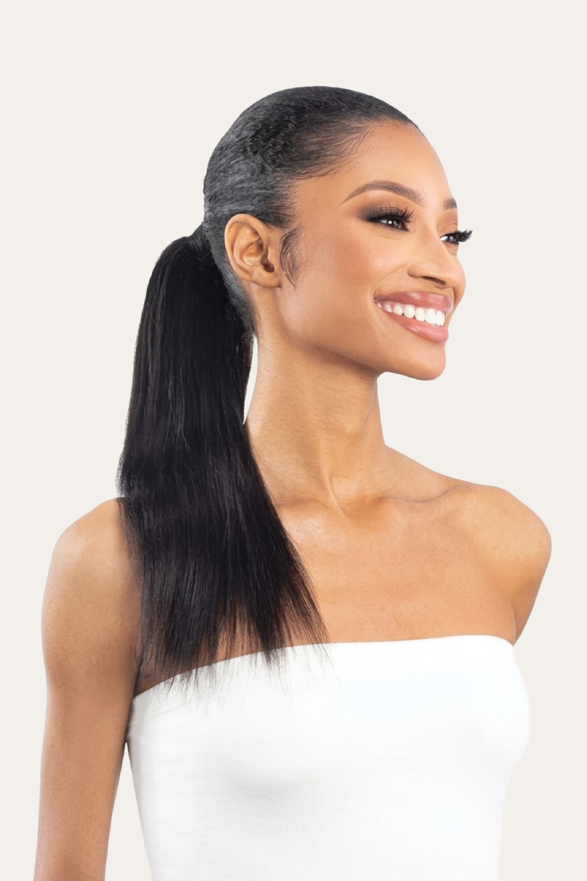 Shake-N-Go Secret Pocket Pony Pro Human Hair Straight Ponytail 18"
