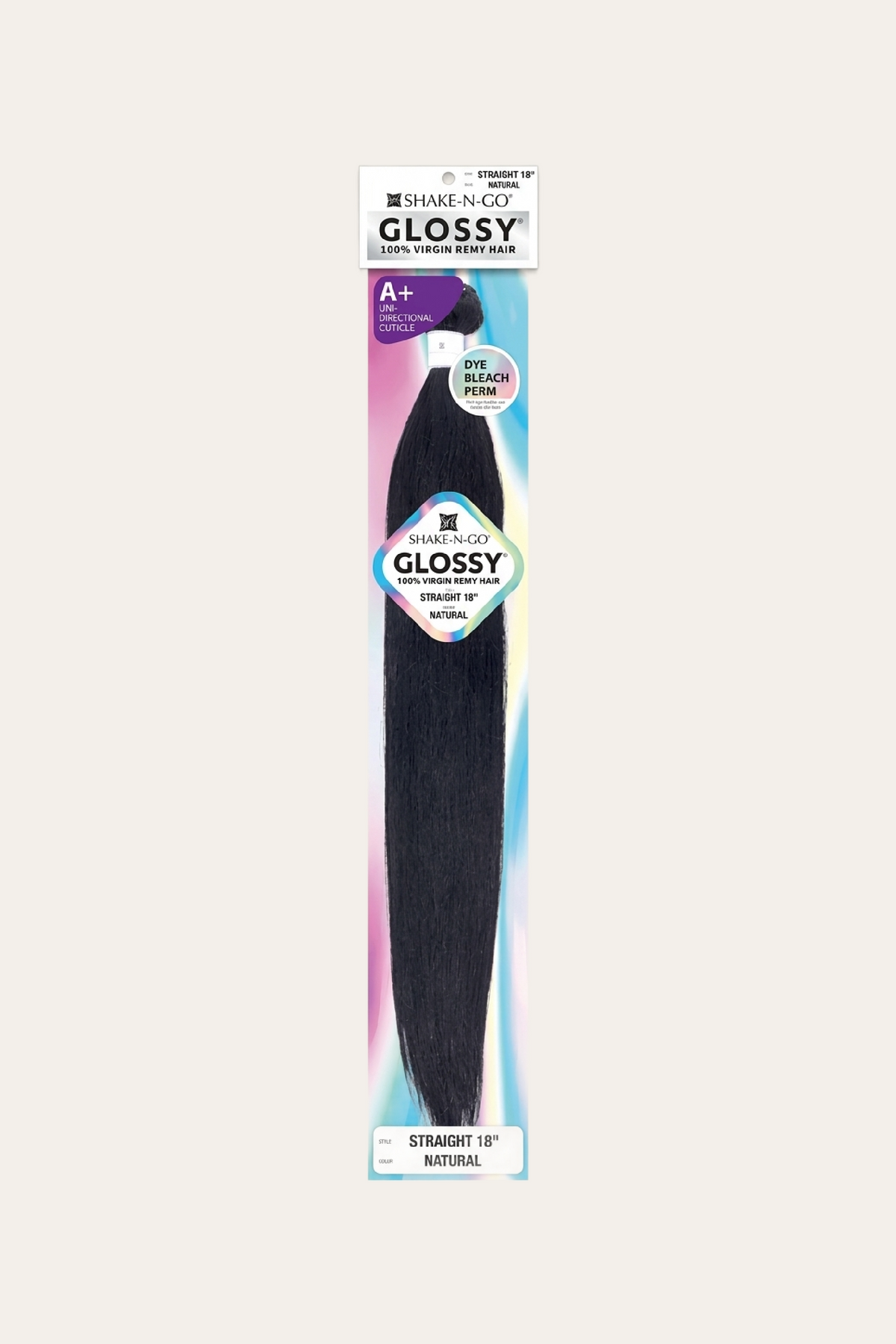 Shake-N-Go Glossy Virgin Remy Straight 18"