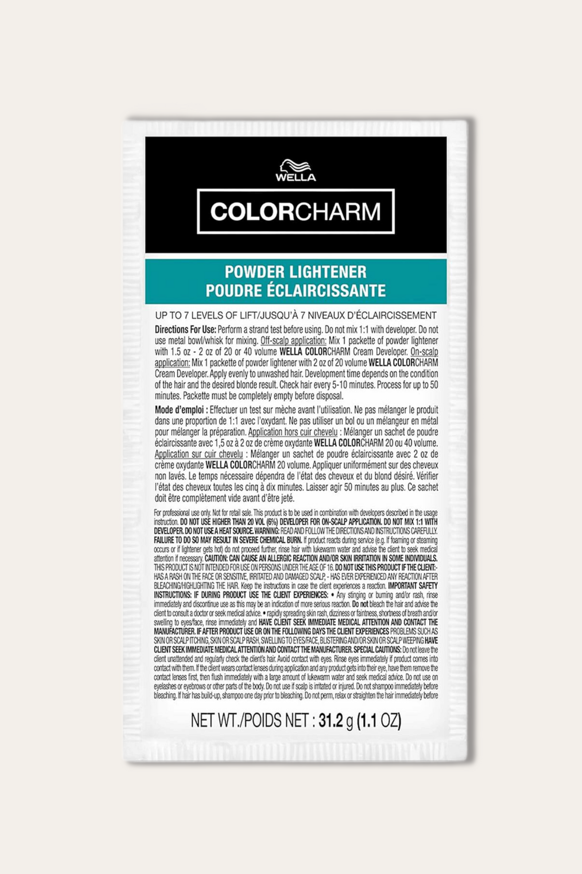 Wella Colorcharm Powder Lightener Packet 1.1 Oz (12 pc)