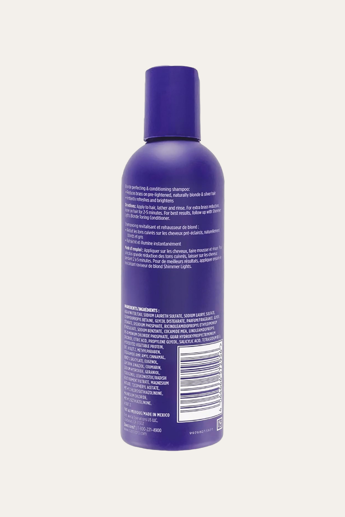 Clairol Professional Shimmer Lights Purple Shampoo 8 Oz