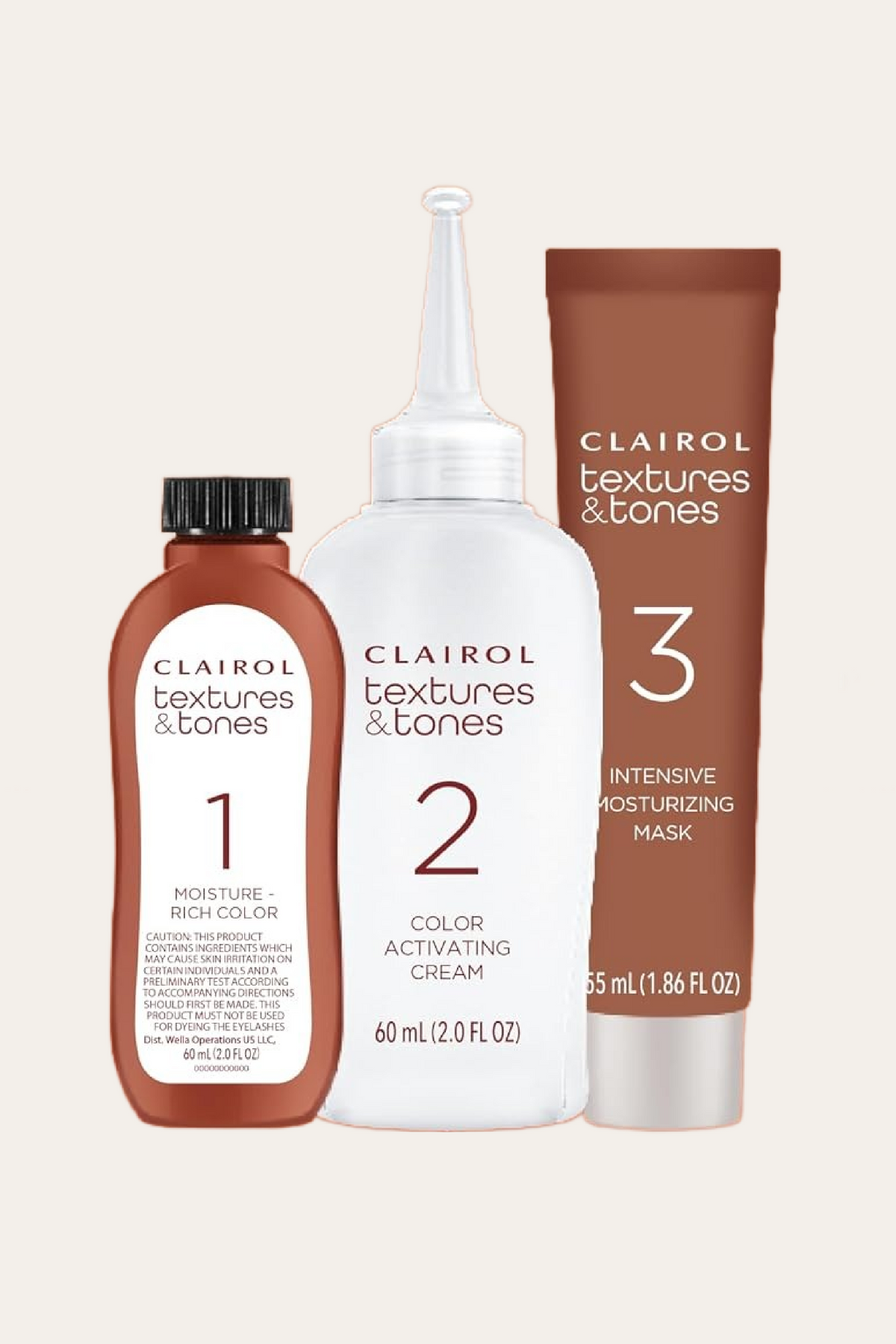 Clairol Textures & Tones Permanent Hair Color Kit