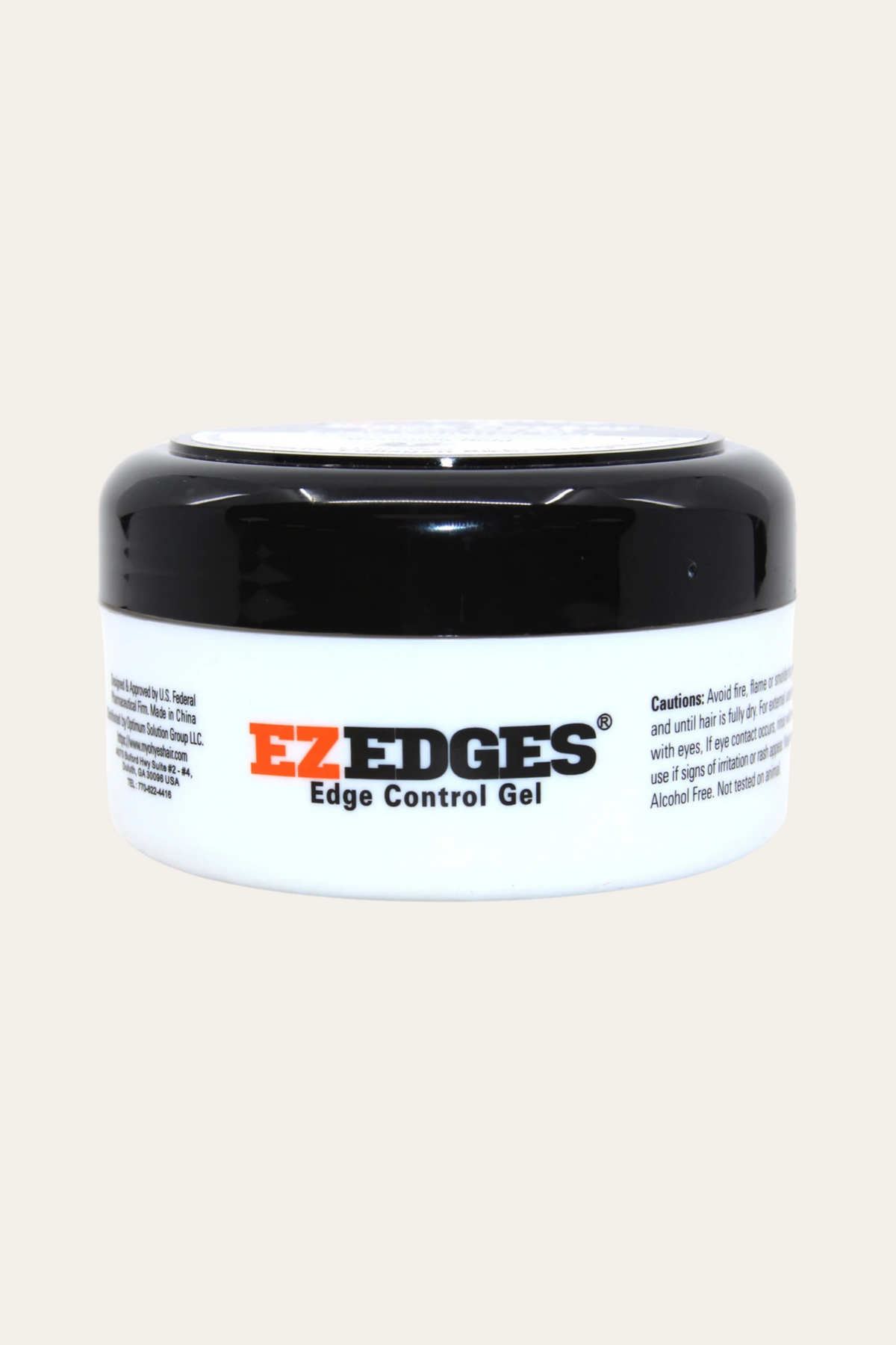 EZ EDGES Edge Control Gel Black Castor Flaxseed Oil 5.3 Oz