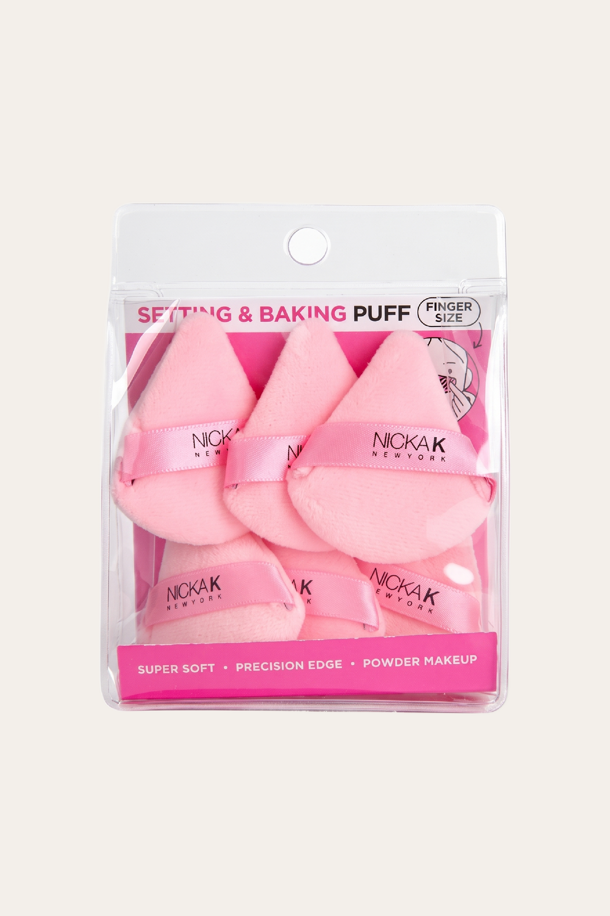 Nicka K New York Setting & Baking Puff Finger Size 6pcs