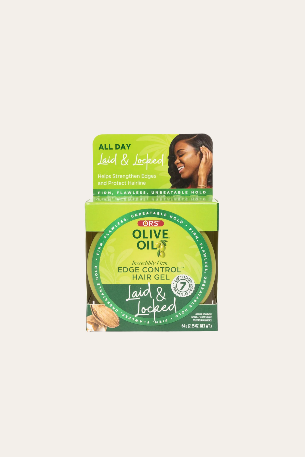 ORS Olive Oil Edge Control Hair Gel for Strengthening 2.25 Oz