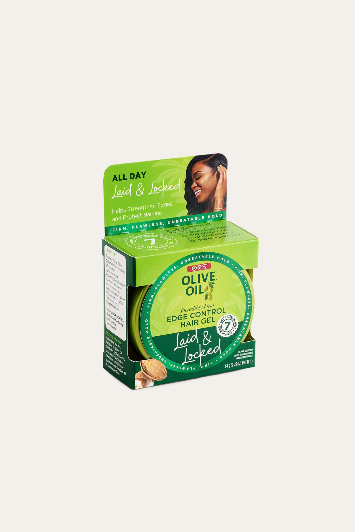 ORS Olive Oil Edge Control Hair Gel for Strengthening 2.25 Oz