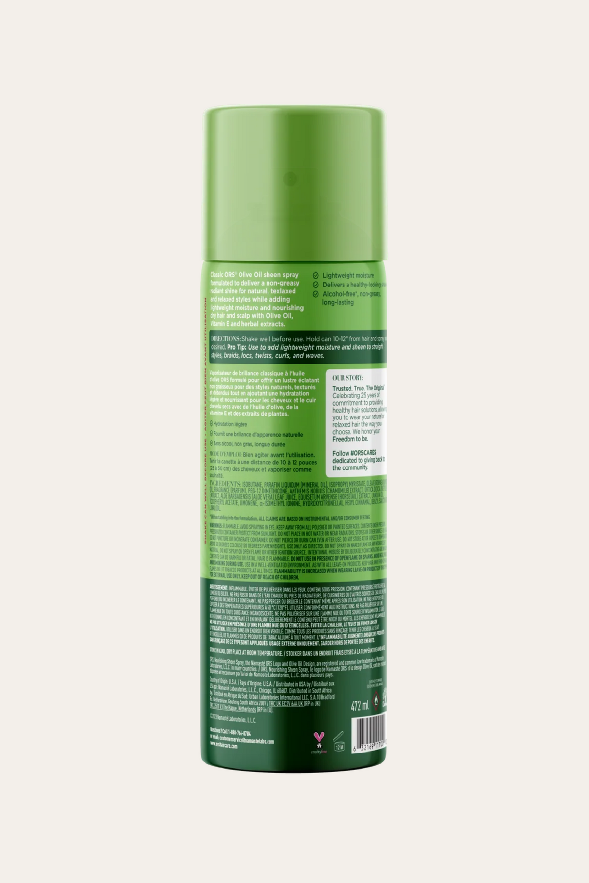 Ors Olive Oil Sheen Nourishing Spray Original 11.7 Oz
