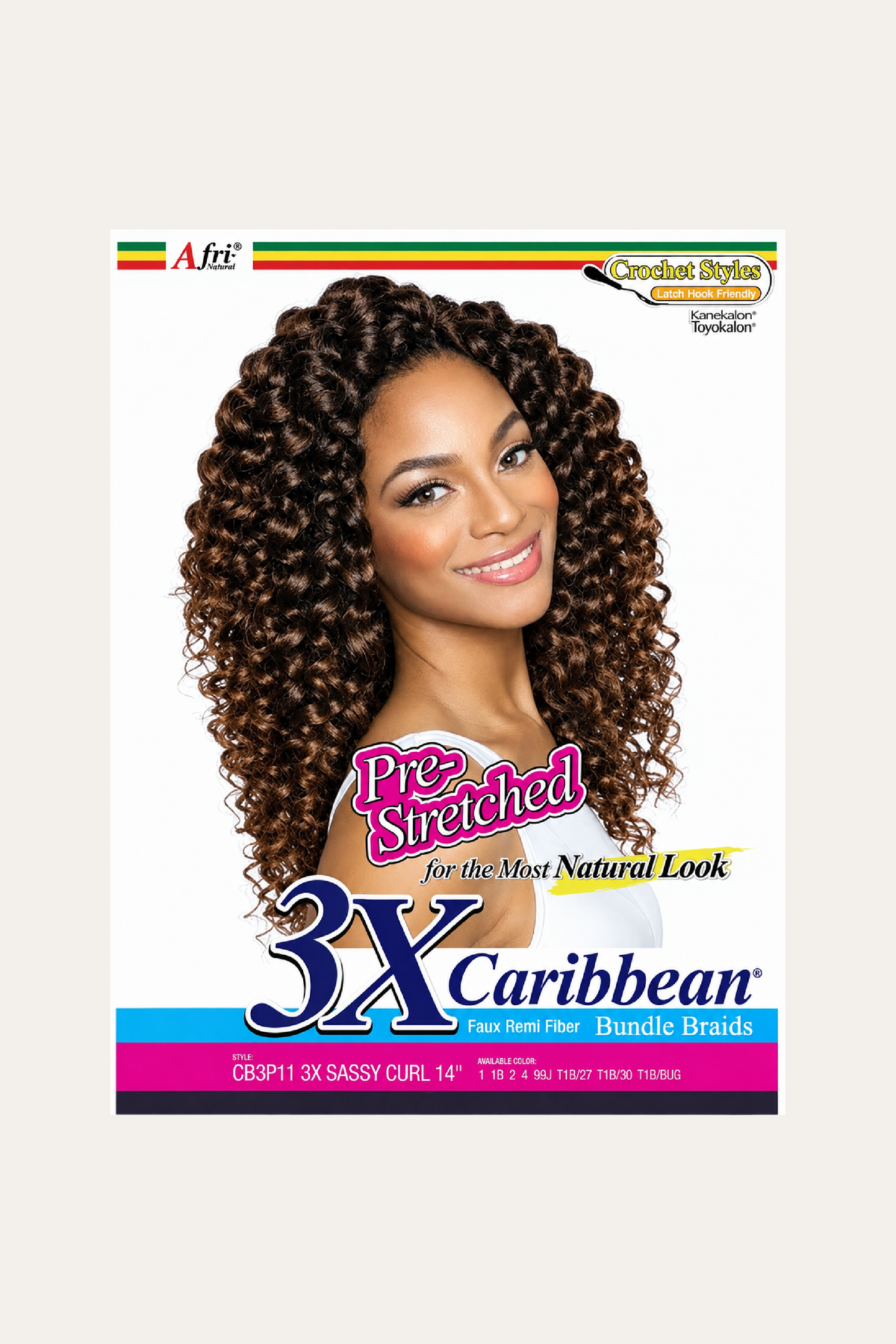 Mane Caribbean 3X Sassy Curl  14"