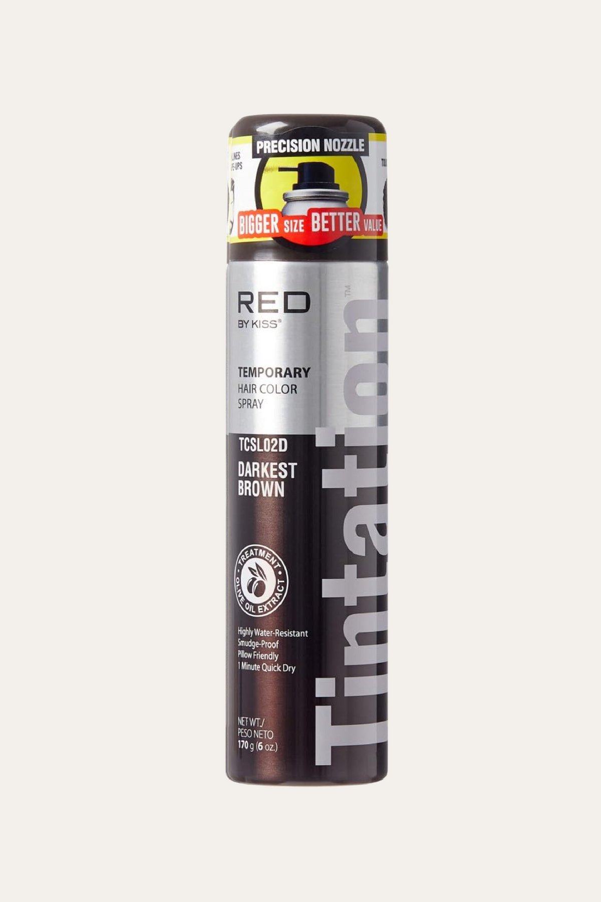 Kiss Tintation Temporary Hair Color Spray 6 Oz
