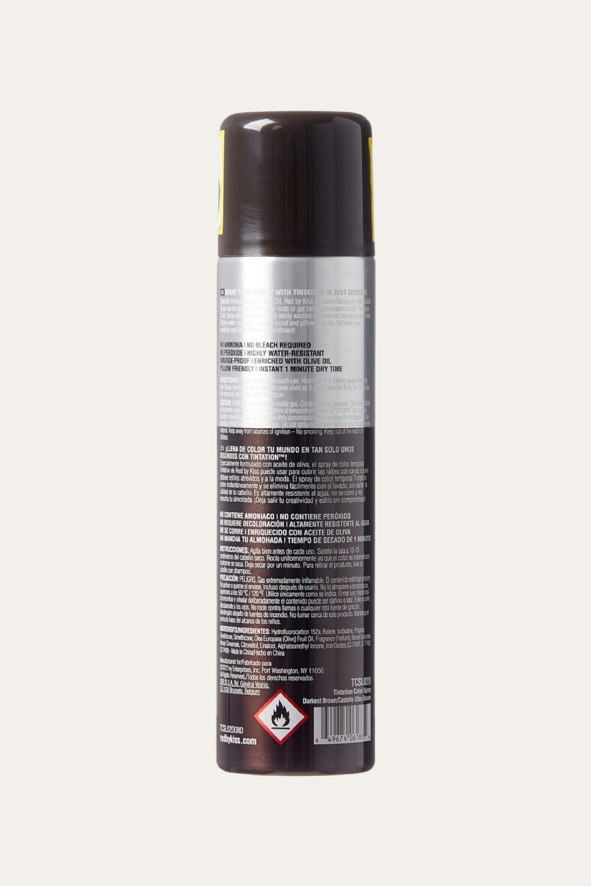 Kiss Tintation Temporary Hair Color Spray 6 Oz
