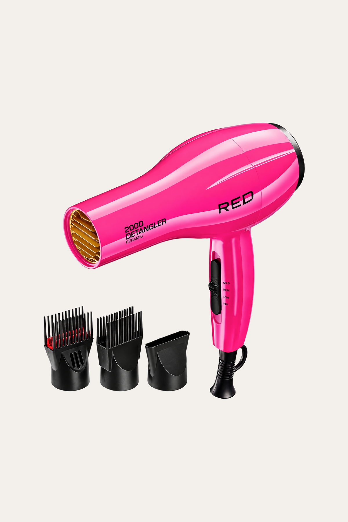 Red by Kiss 2000 Detangler Ceramic Hair Dryer