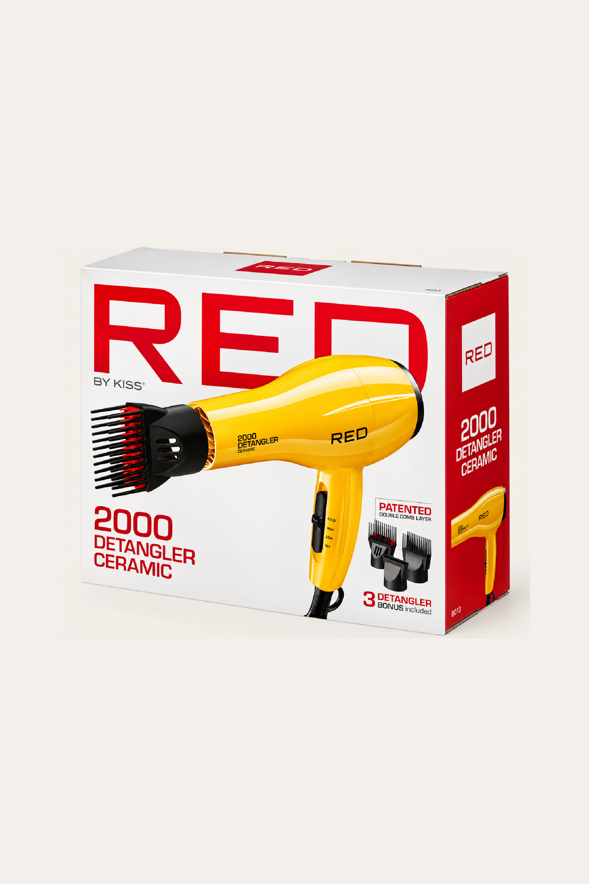 Red by Kiss 2000 Detangler Ceramic Hair Dryer