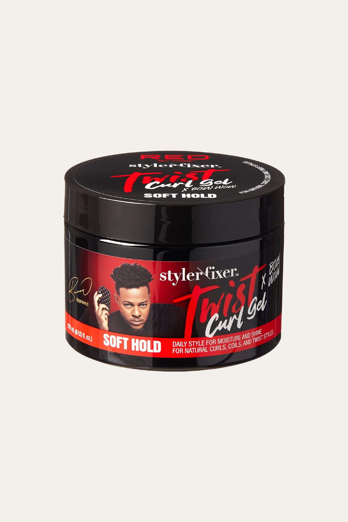Red by Kiss Styler Fixer Twist Curl Gel X Bow Wow Soft Hold 6 Oz