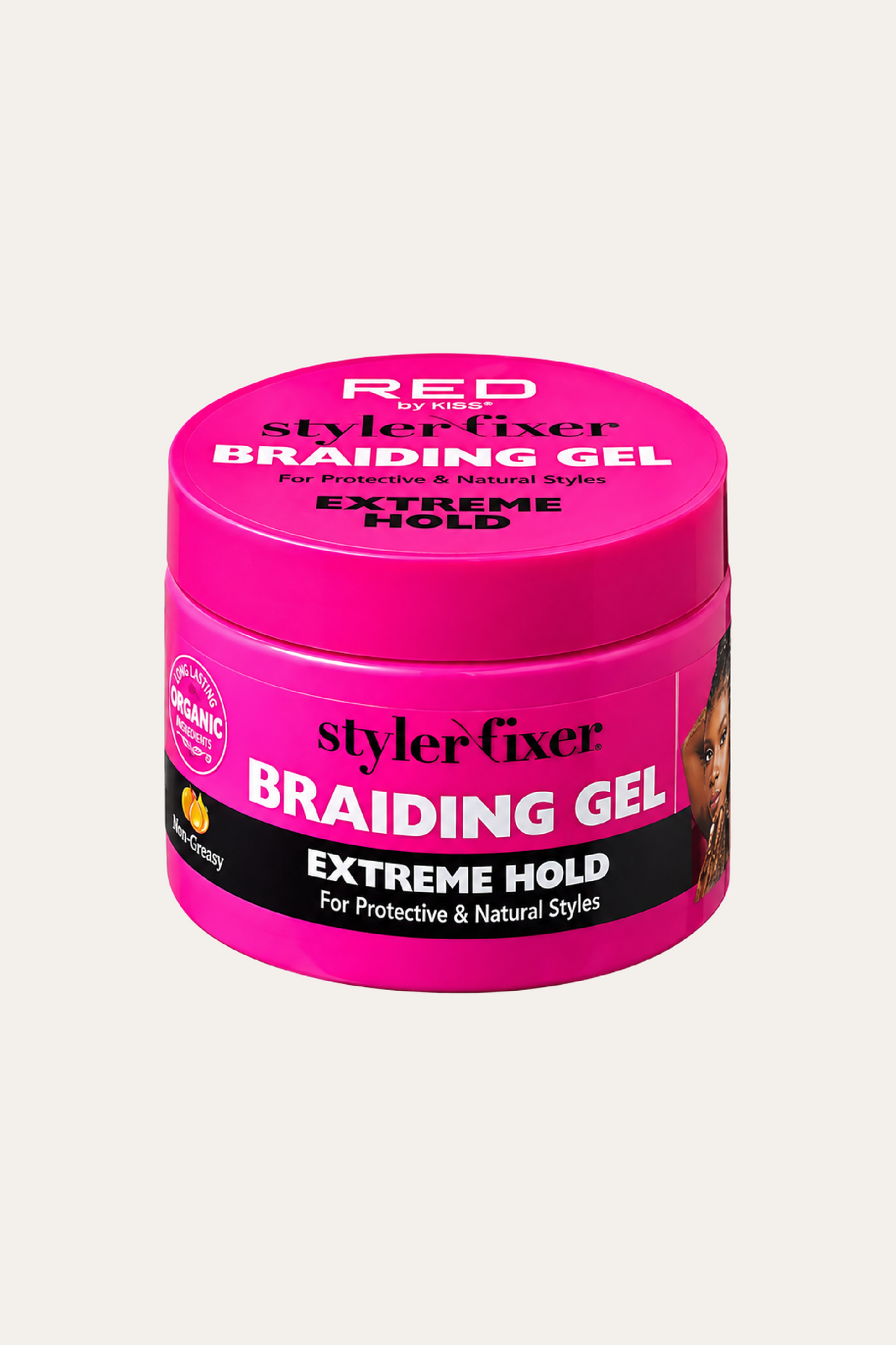 Red by Kiss Braiding Gel Extreme Hold Styler Fixer 6 Oz