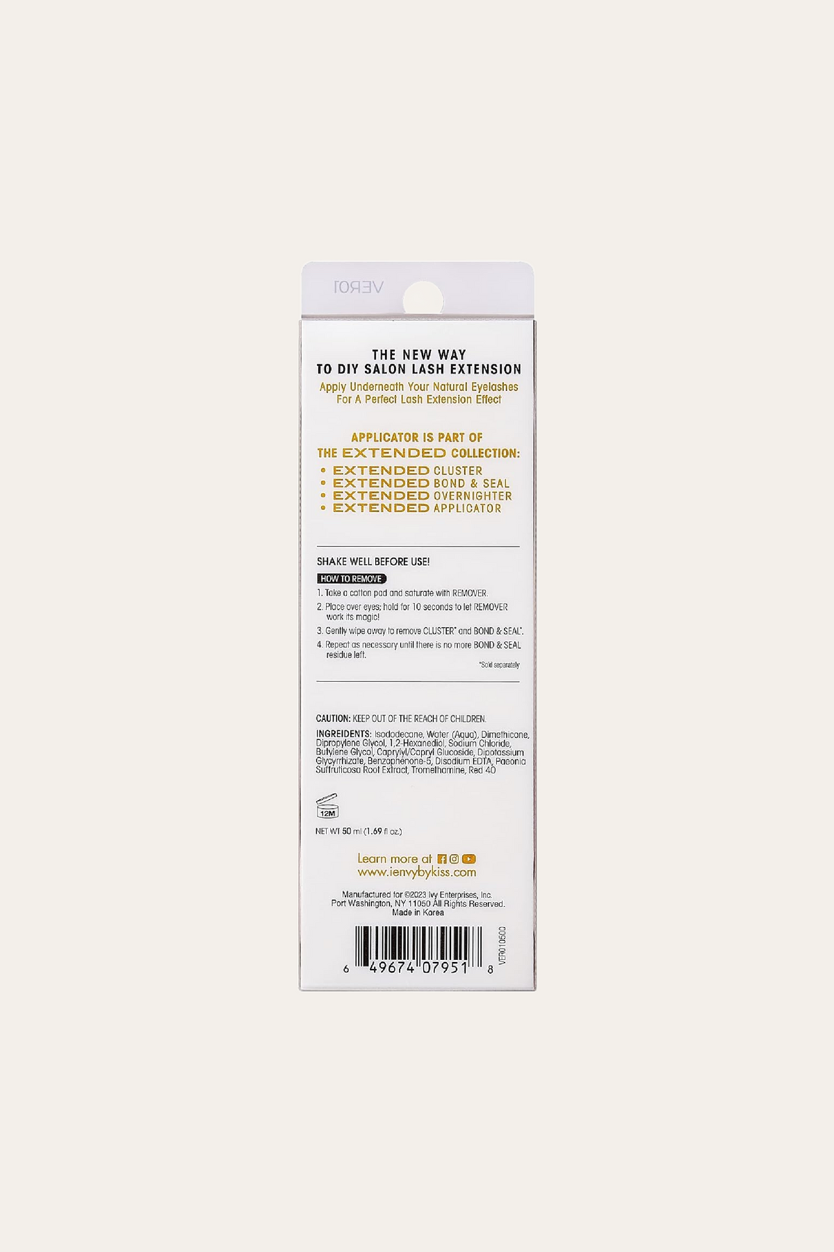 i-Envy V-luxe Eyelash Extension Cluster Remover 1.69 Oz