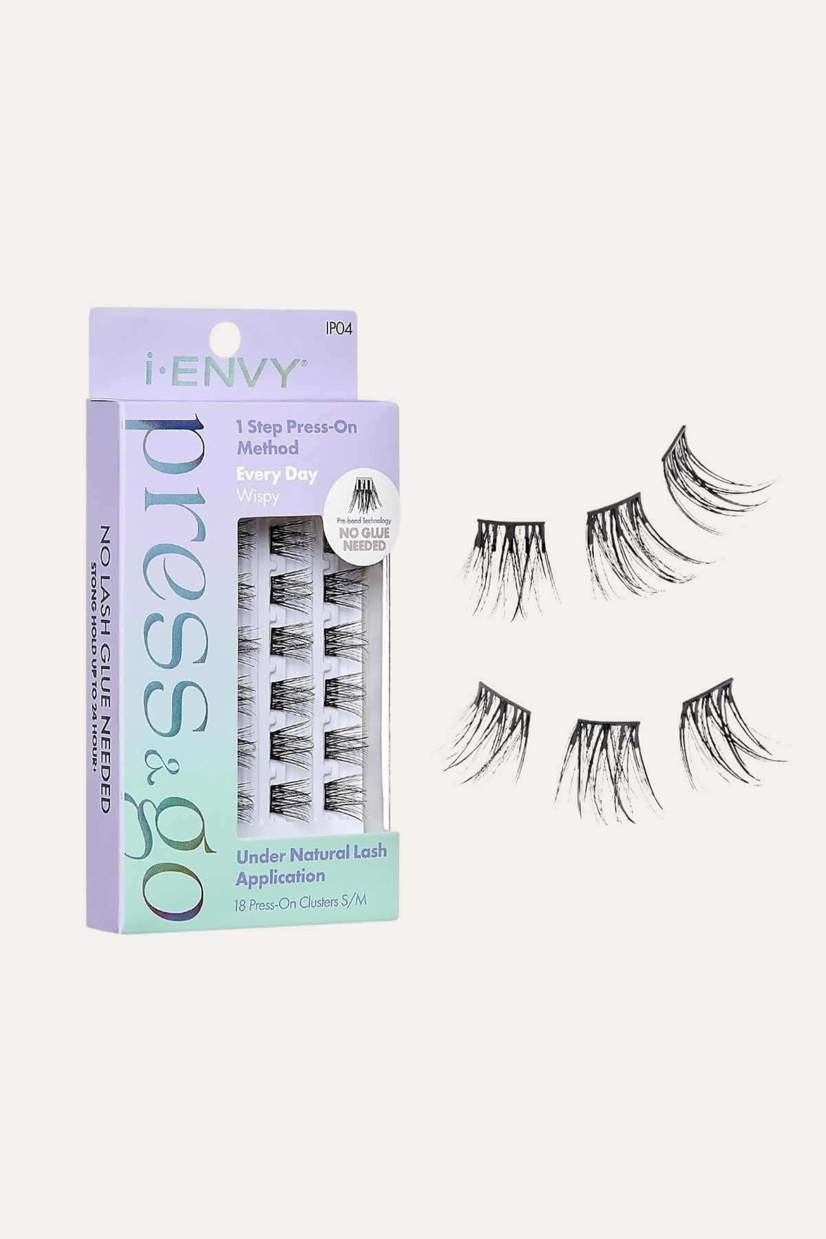i-ENVY Press&Go Self-Adhesive Eyelashes - Every Day Wispy